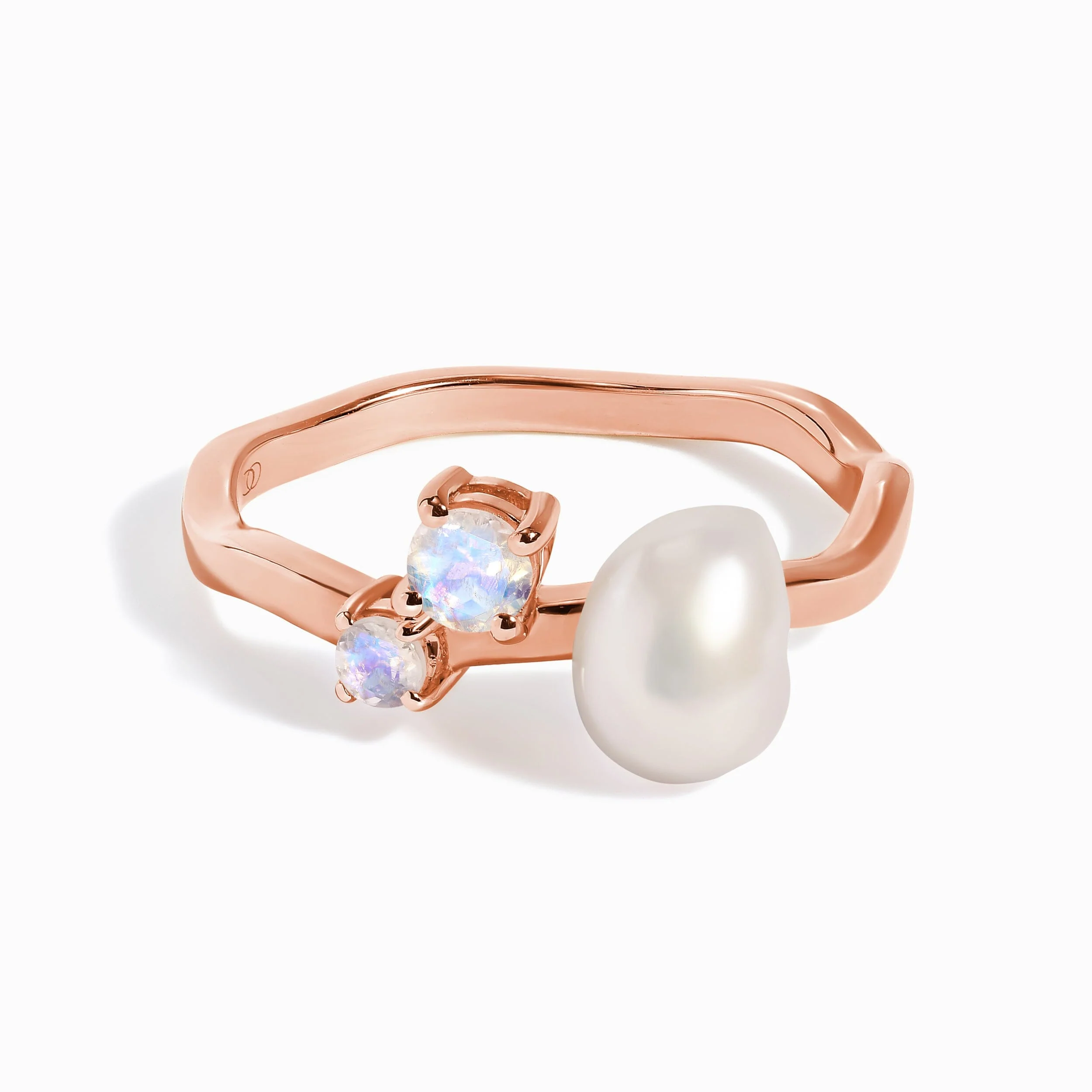 Pearl Moonstone Ring - Aelora - Image 7