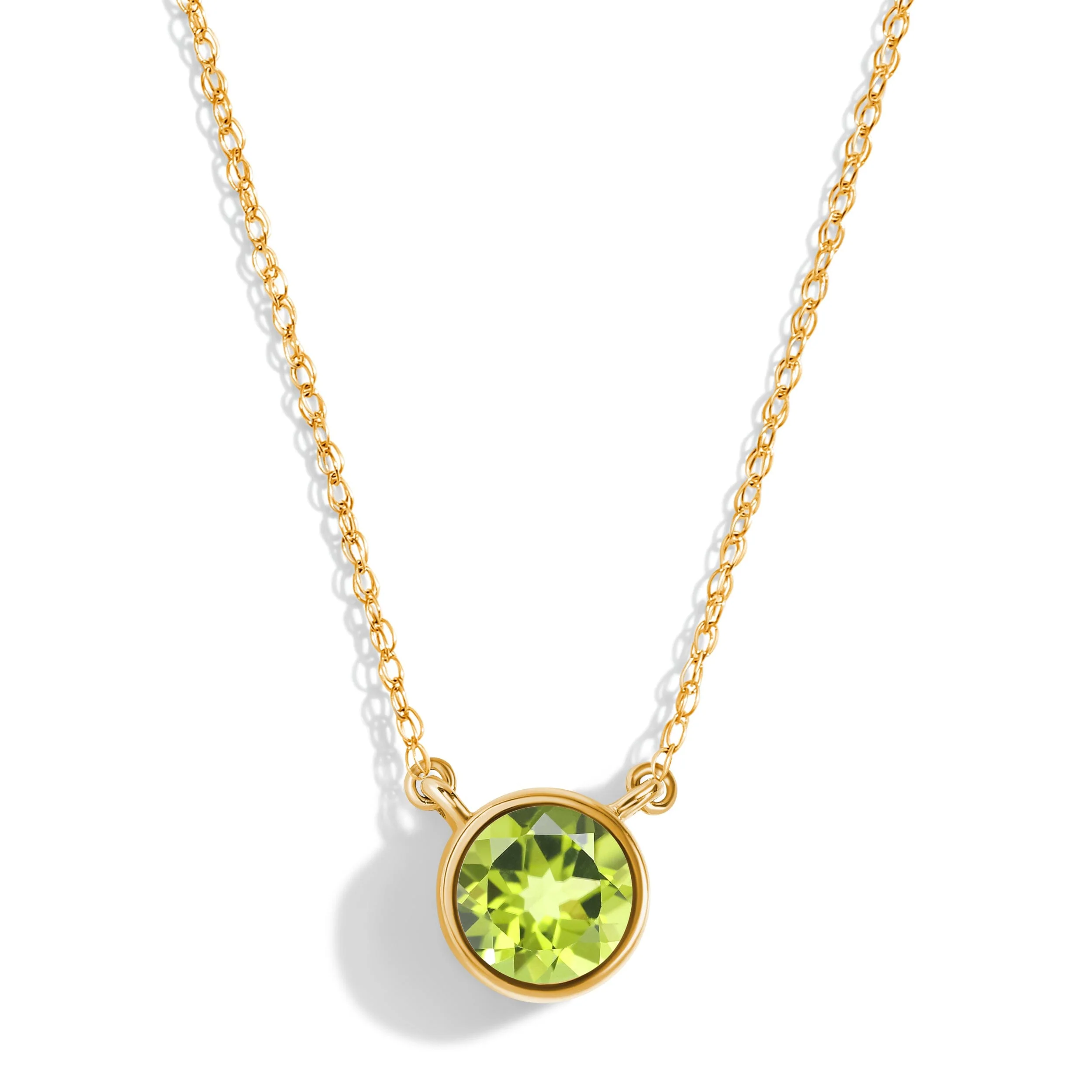 Peridot Necklace - Solitaire - Image 3