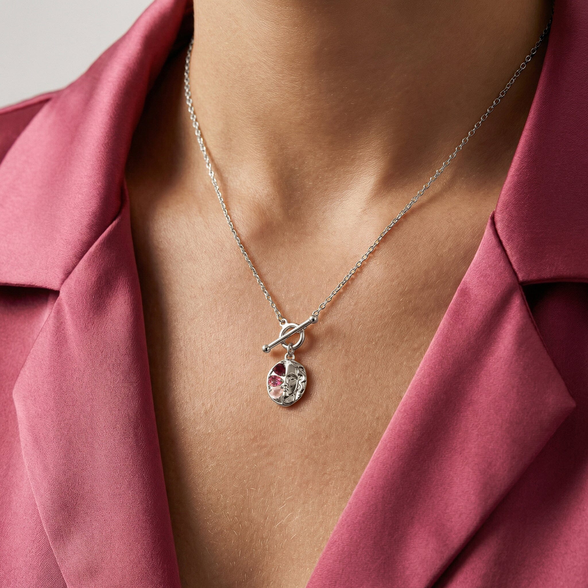 Pink Gradient Necklace - Goddess - Image 2