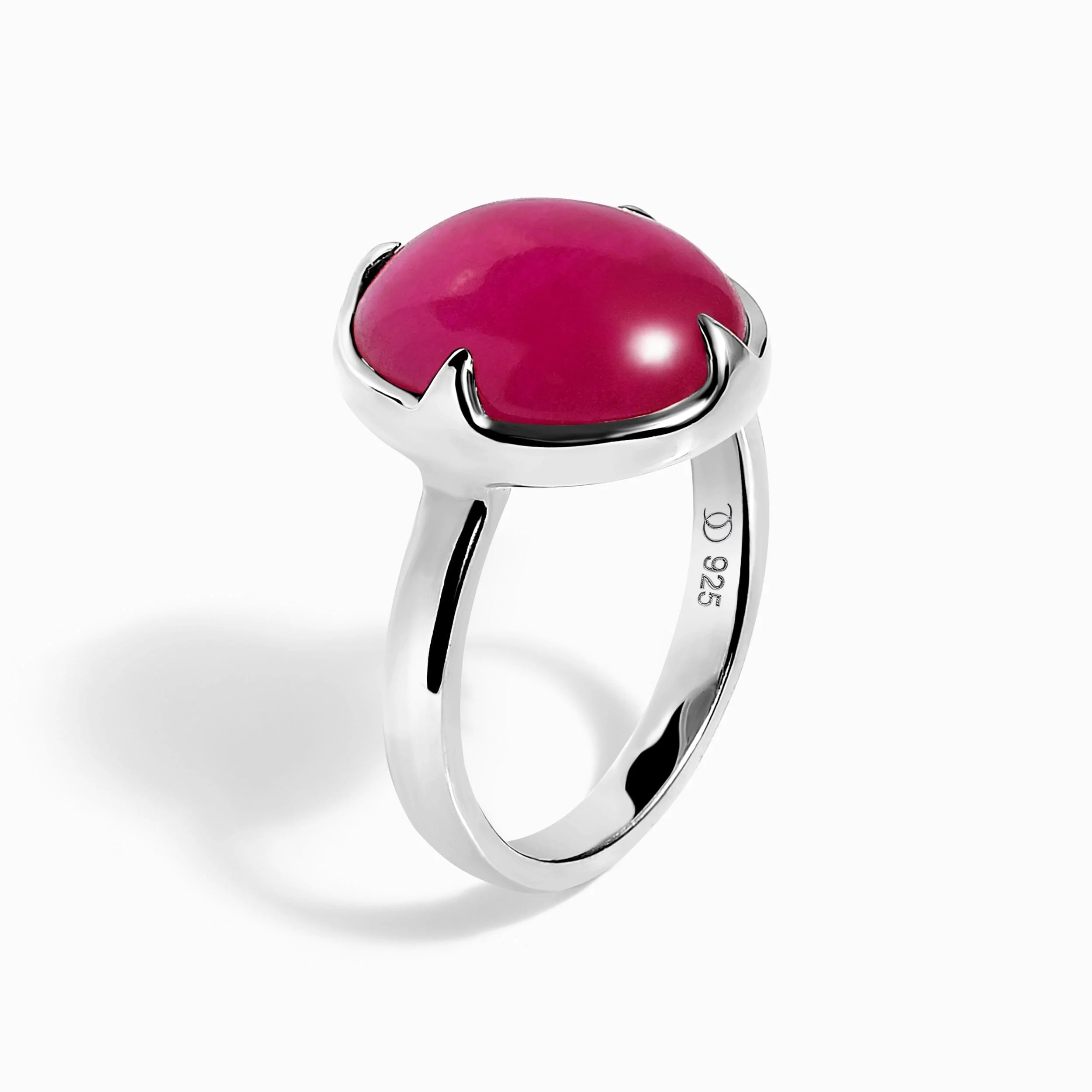 Pink Quartz Cabochon Ring - Aura - Image 10