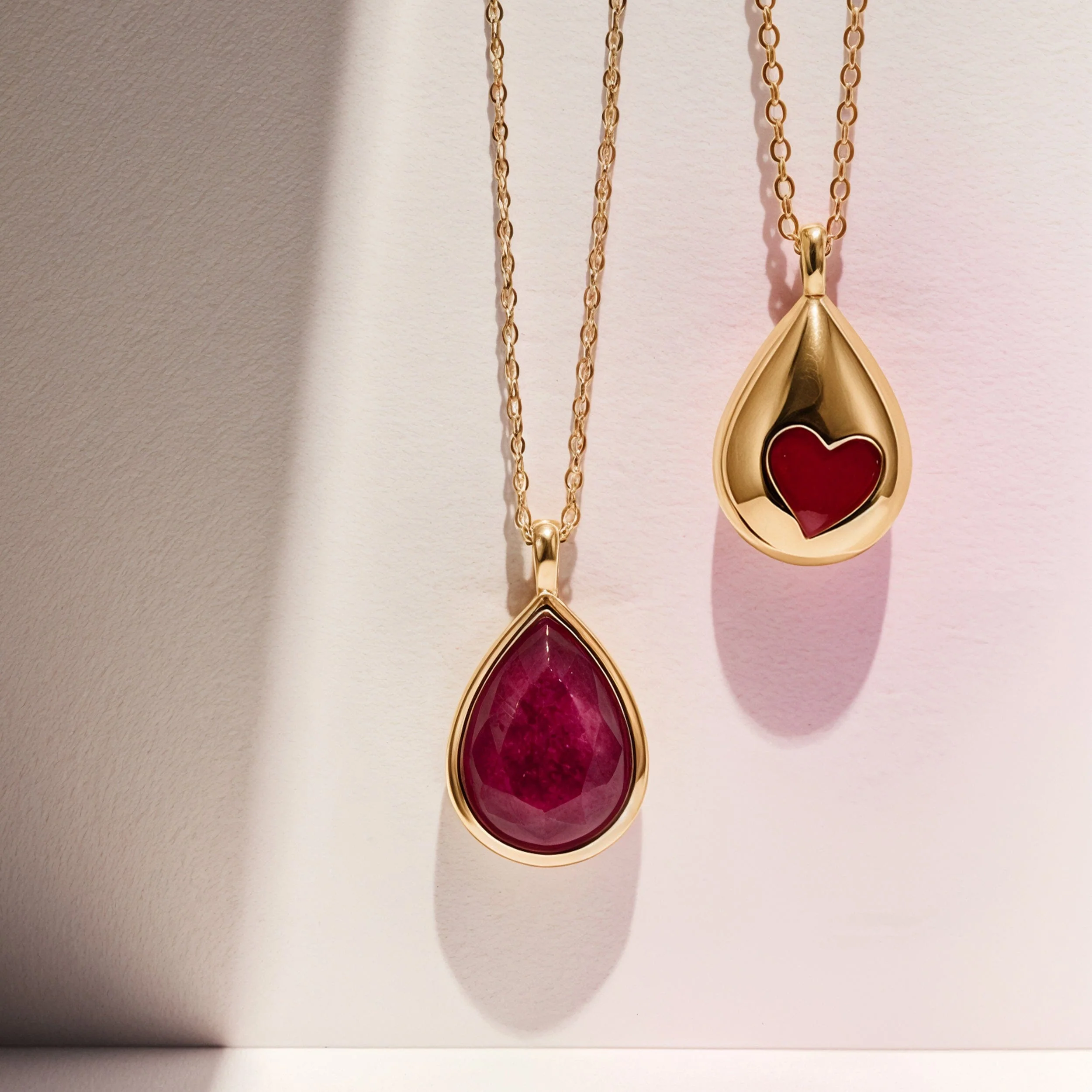 Pink Quartz Necklace - Hidden Heart - Image 28