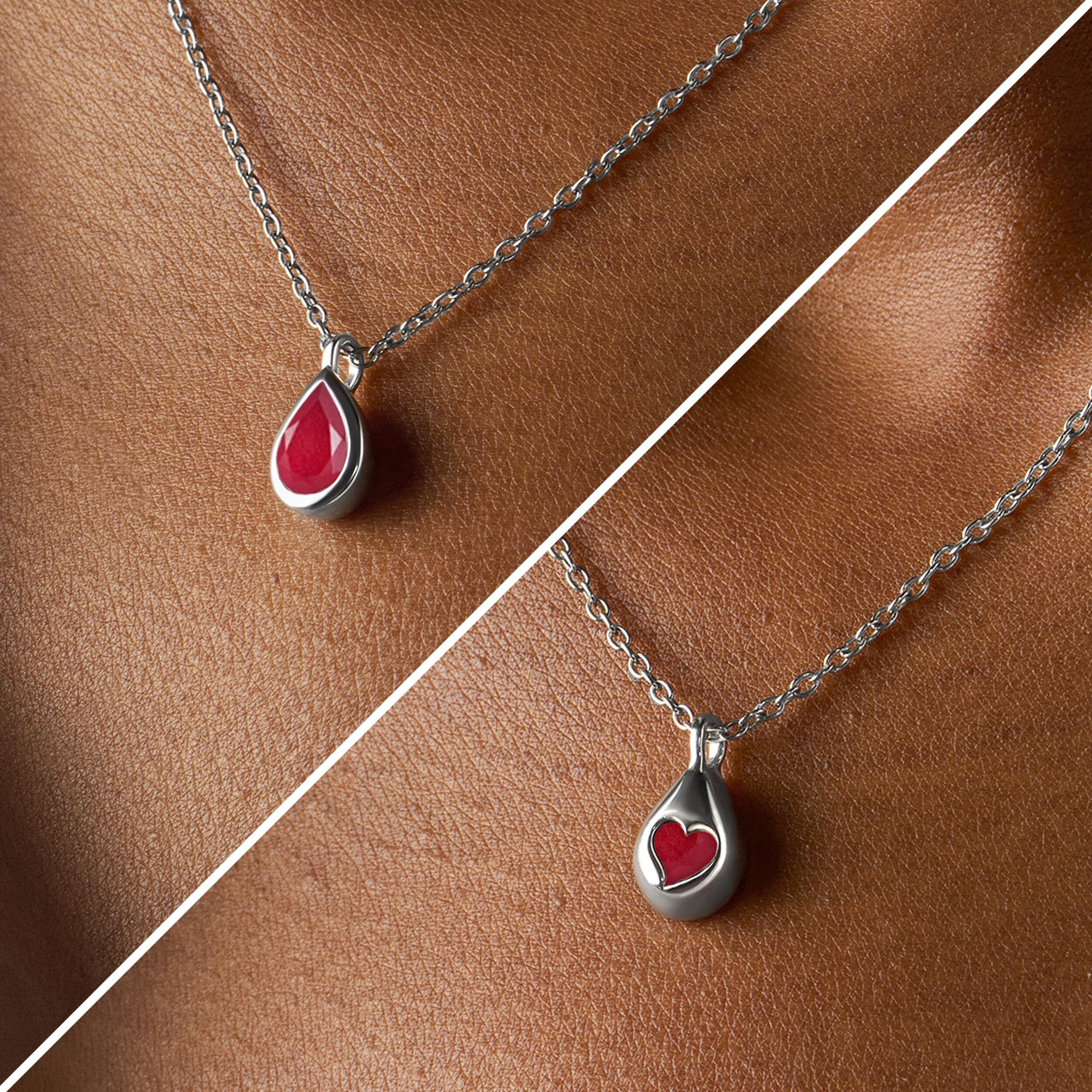 Pink Quartz Necklace - Hidden Heart - Image 10