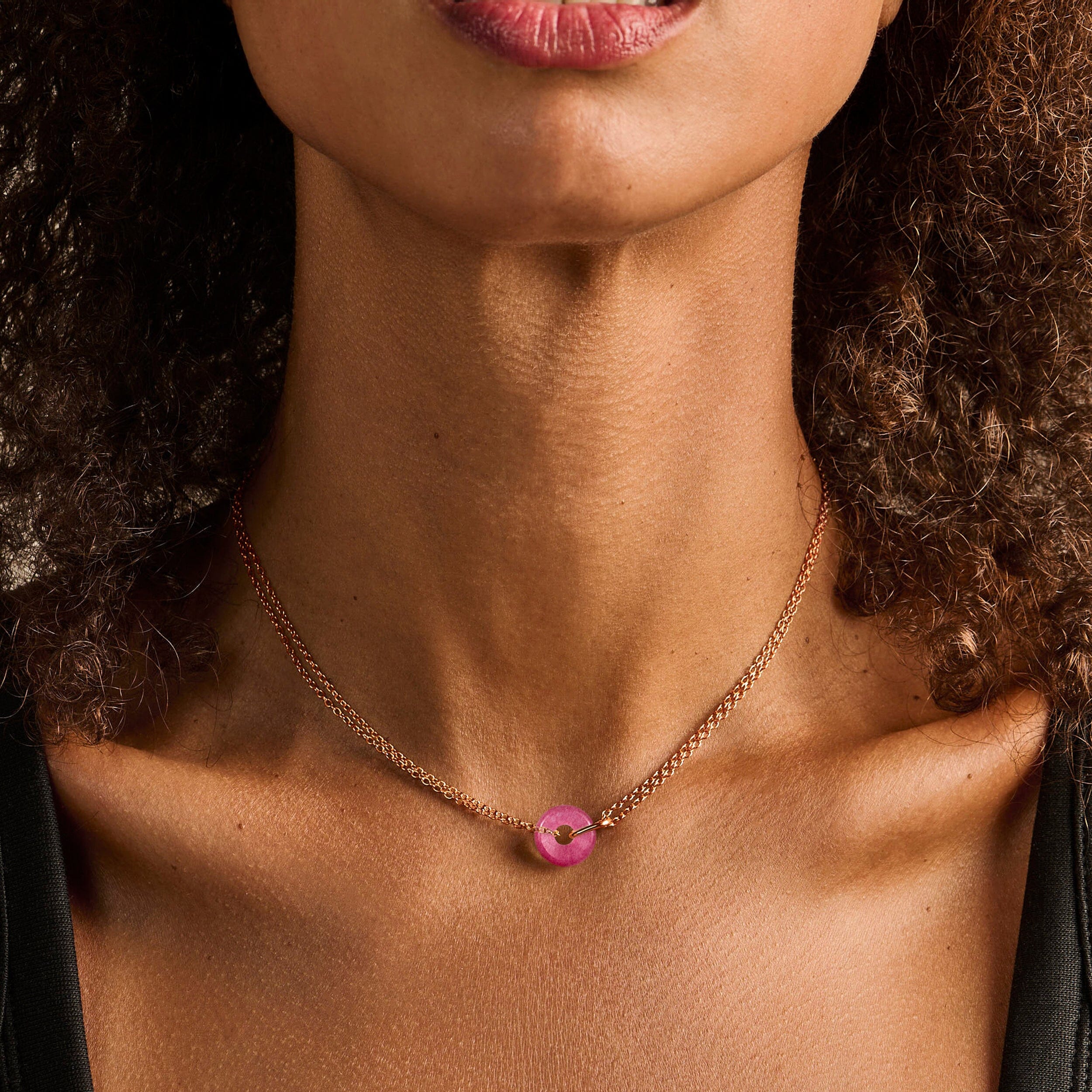 Pink Quartz Necklace - Ora - Image 4