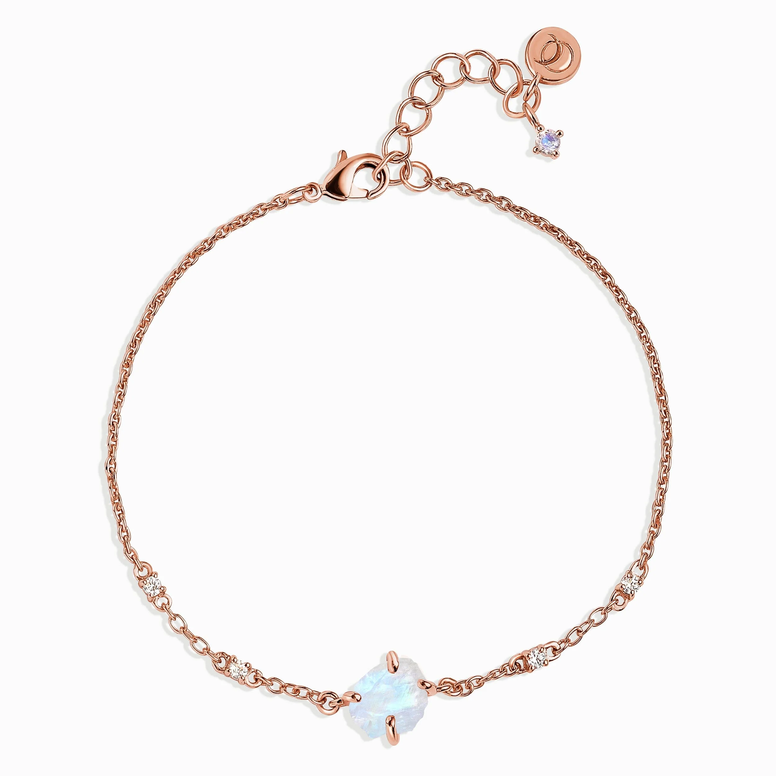 Raw Crystal Bracelet - Moonstone 'Intuition' - Image 3