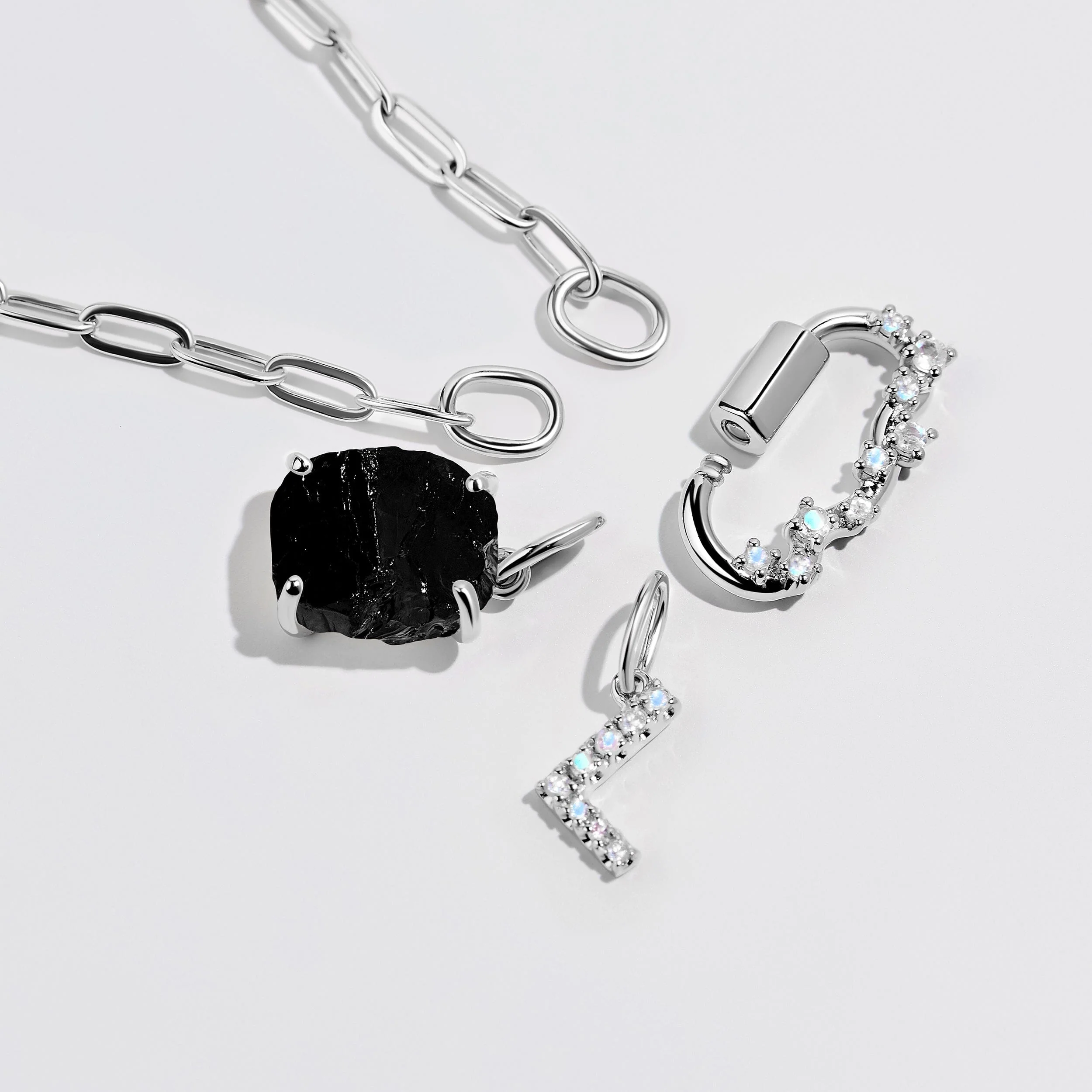 Raw Crystal Charm - Black Obsidian - Image 3