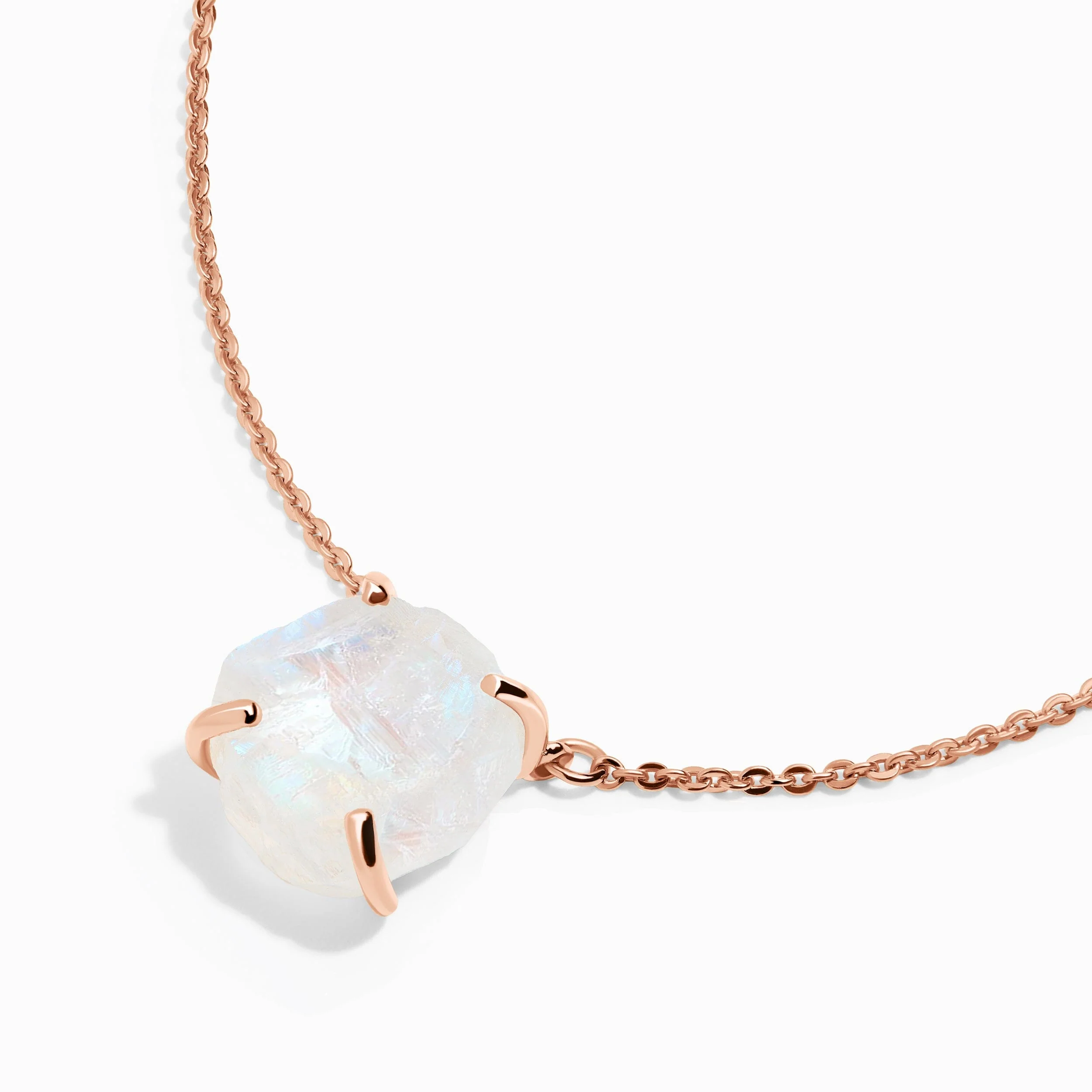 Raw Crystal Necklace - Moonstone 'Intuition' - Image 13