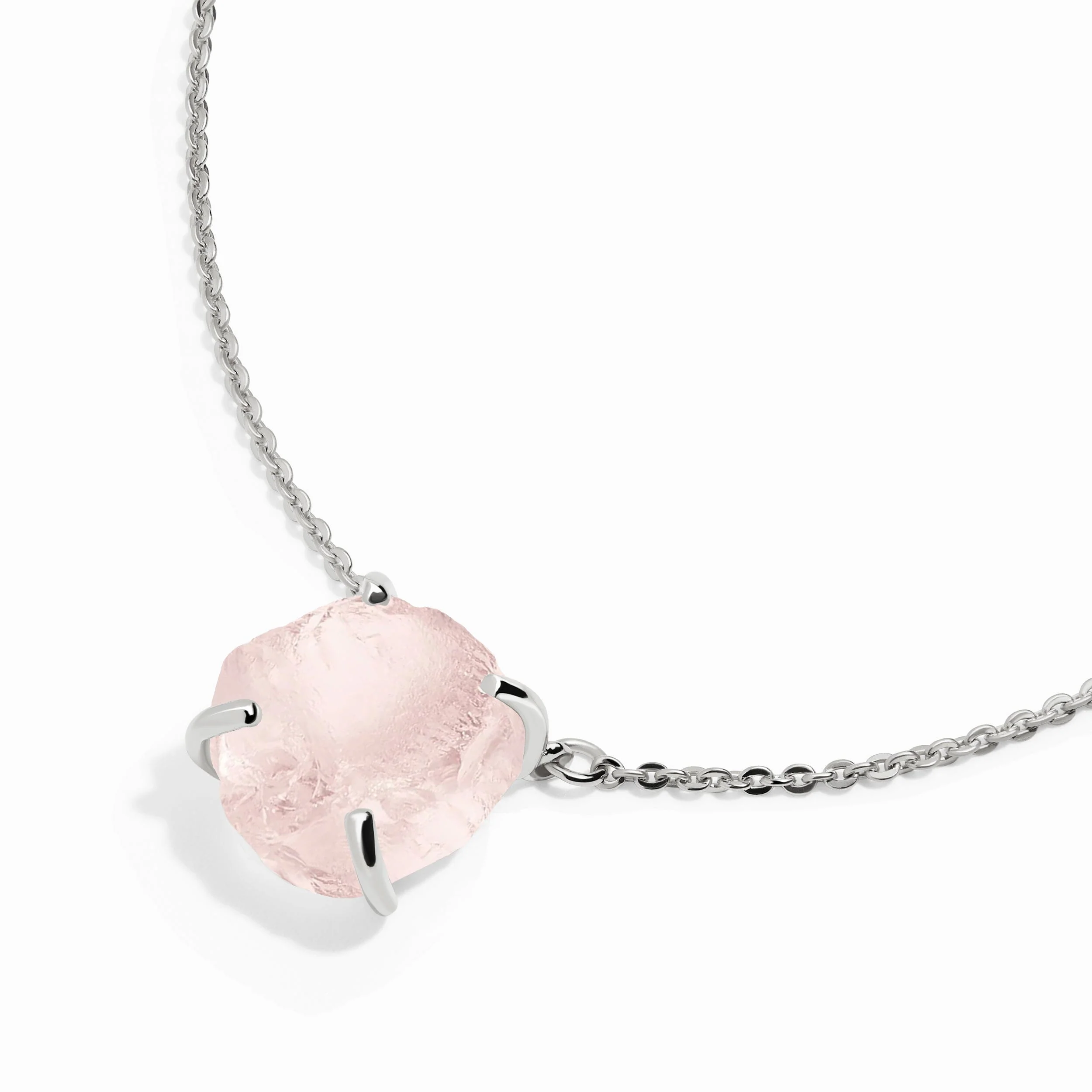 Raw Crystal Necklace - Rose Quartz 'Self-Love' - Image 10