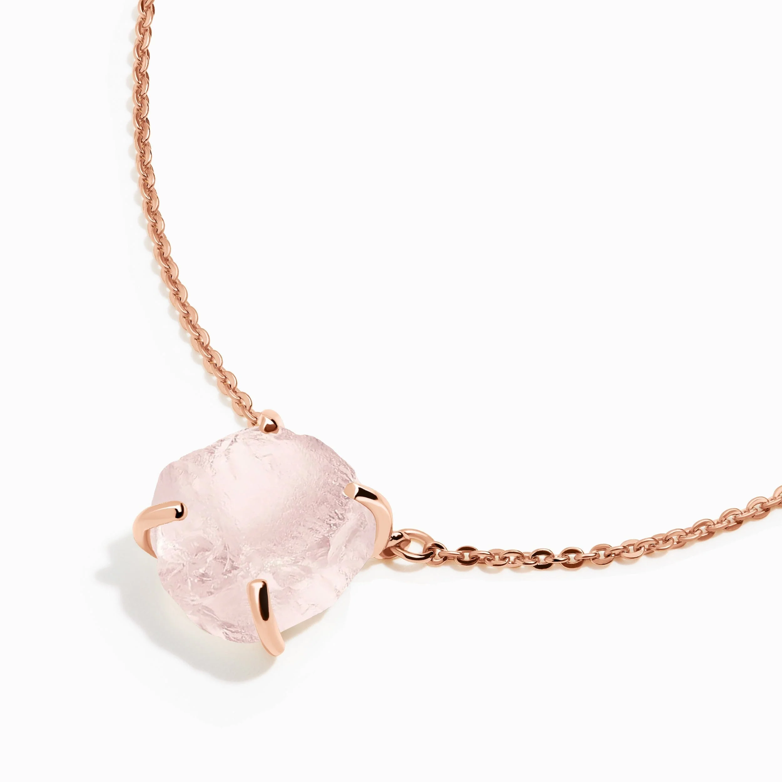 Raw Crystal Necklace - Rose Quartz 'Self-Love' - Image 13