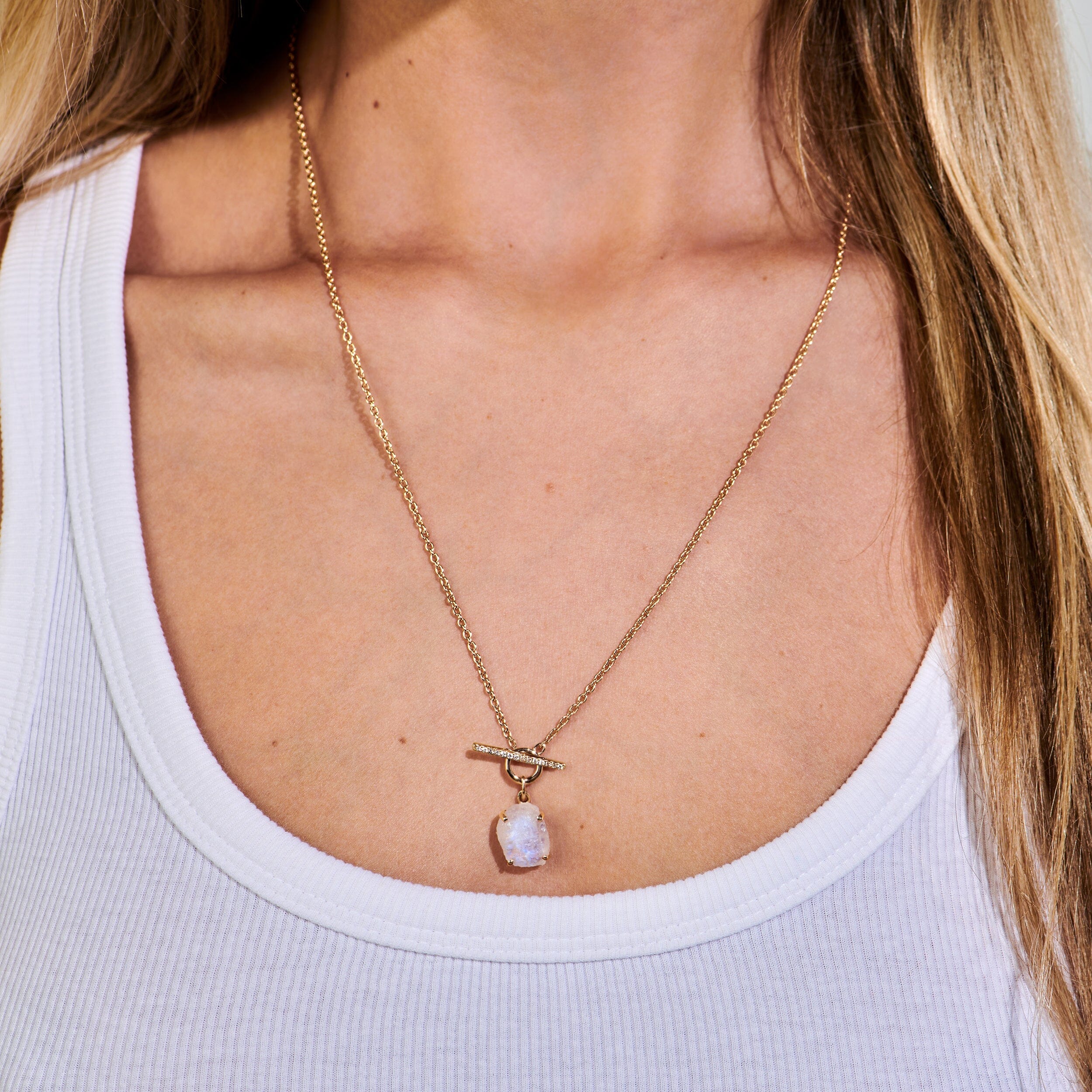 Raw Crystal Necklace - T-Lock - Image 6