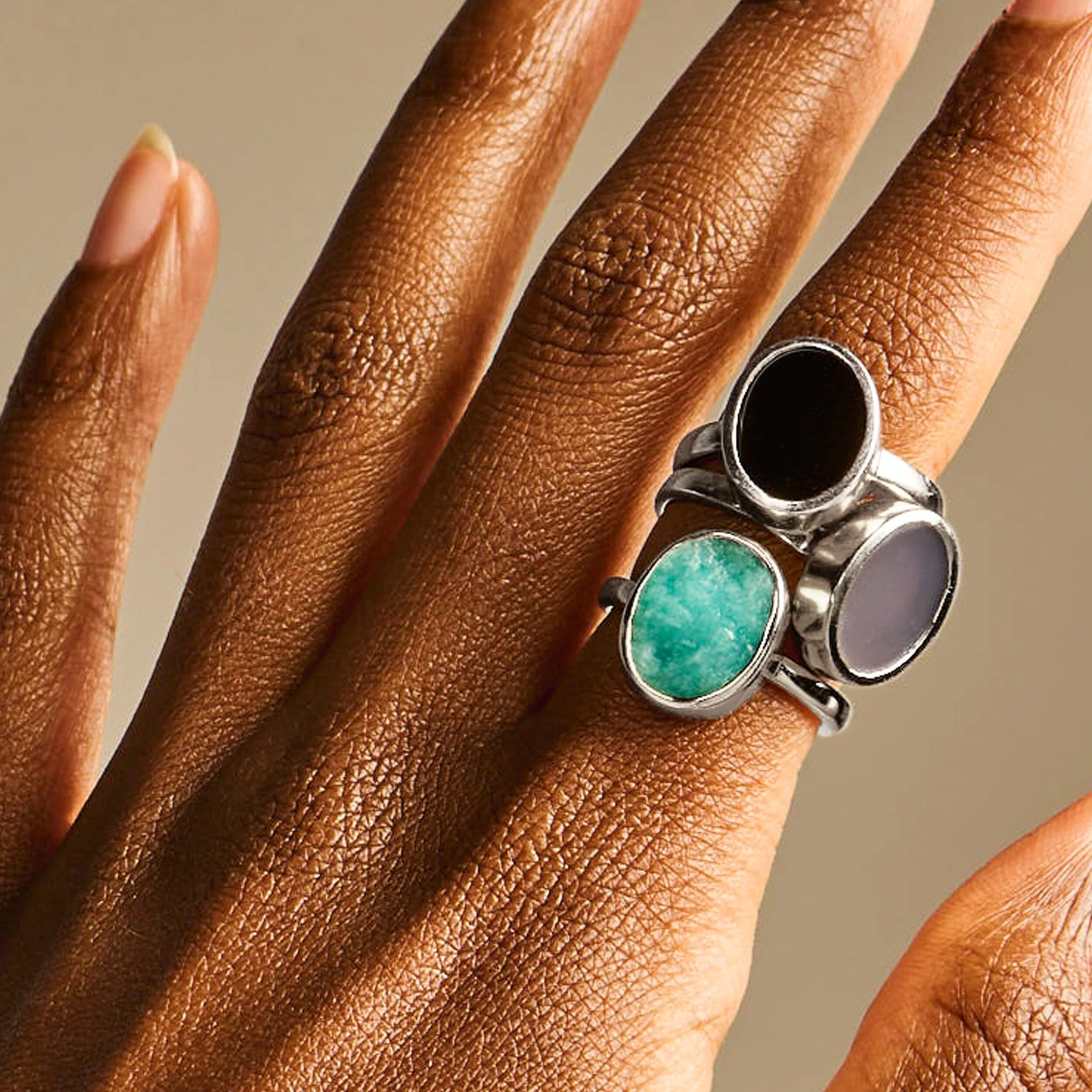 Crystal Ring - Enfolded Grey Agate - Image 8