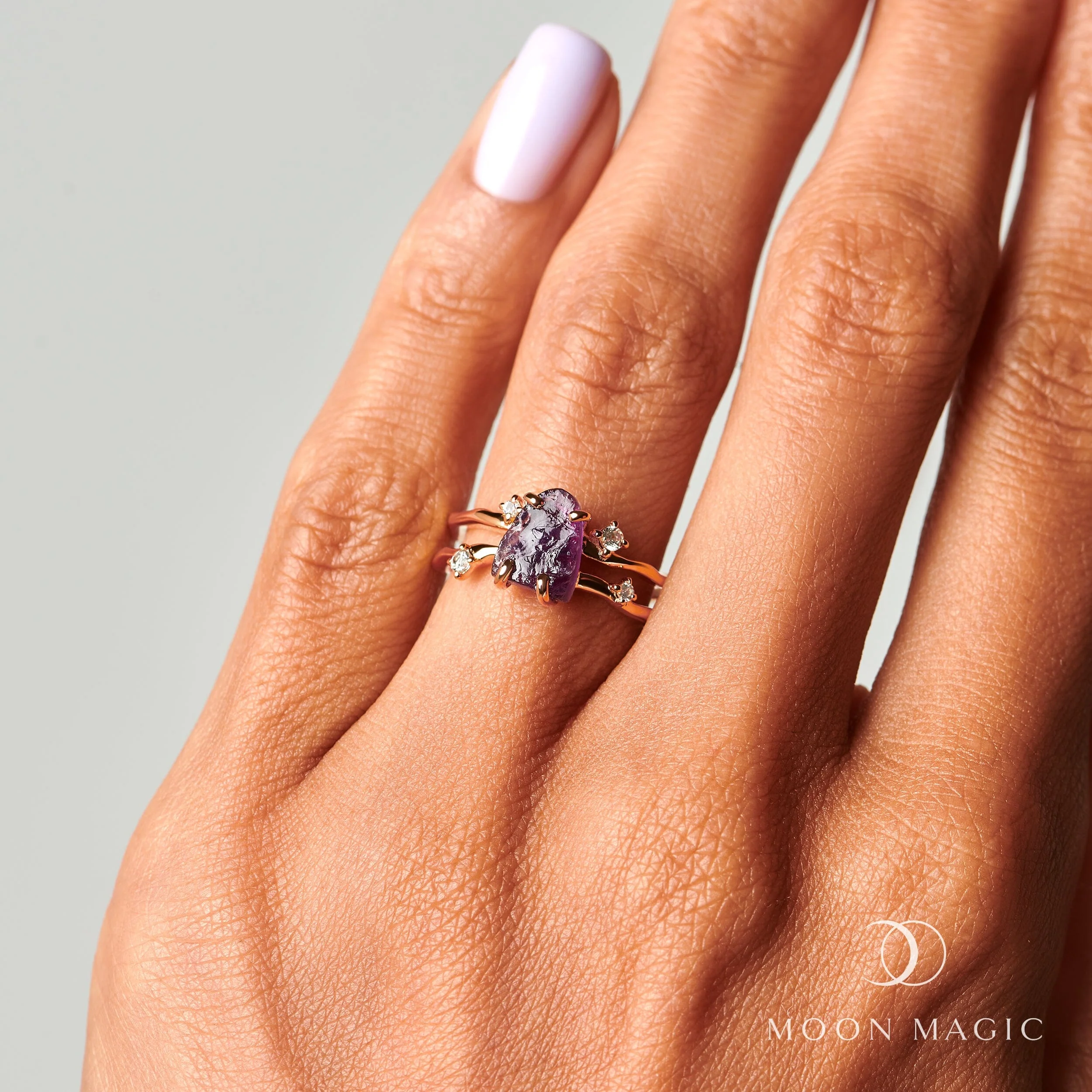 Raw Crystal Ring - Flow Amethyst - Image 13