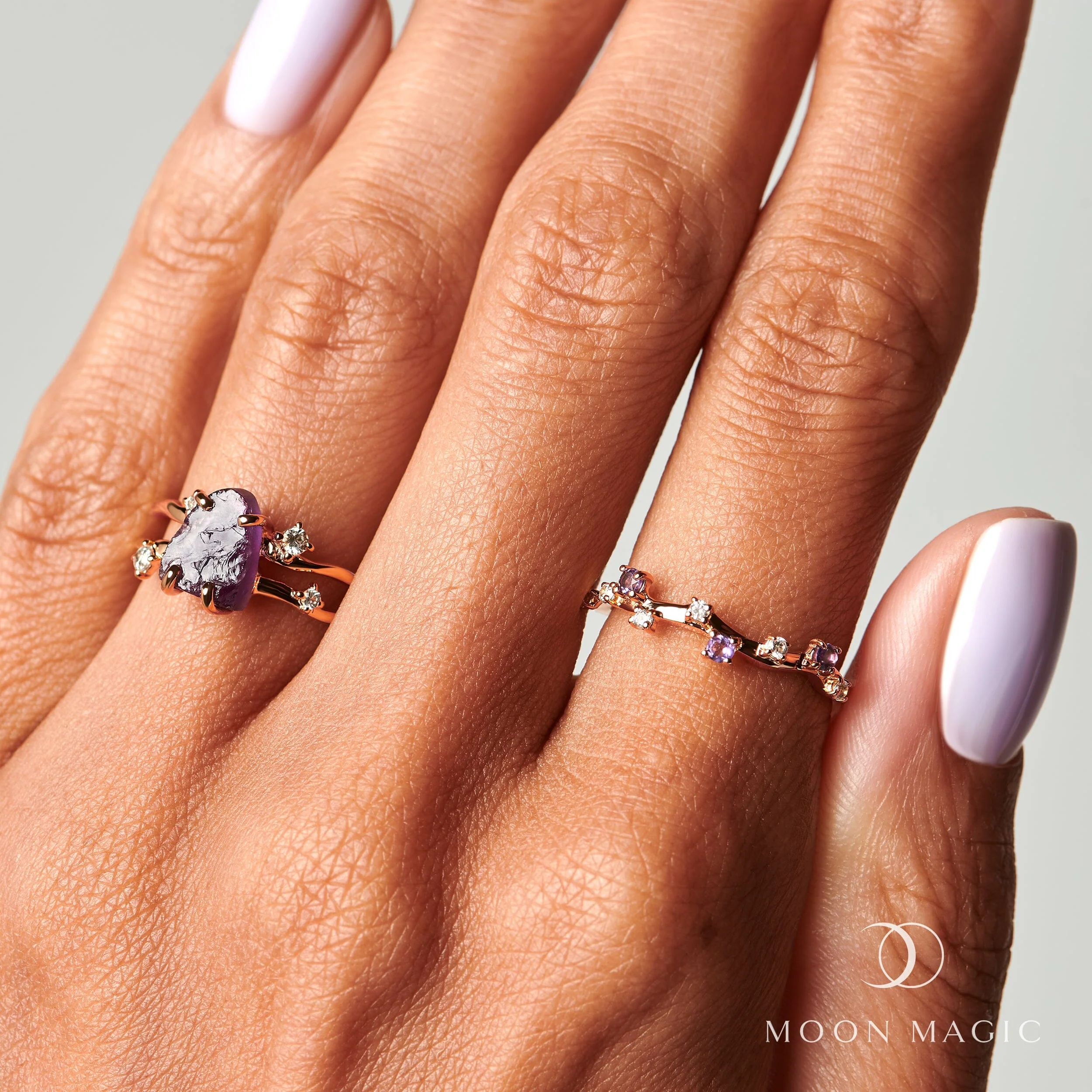 Raw Crystal Ring - Flow Amethyst - Image 21