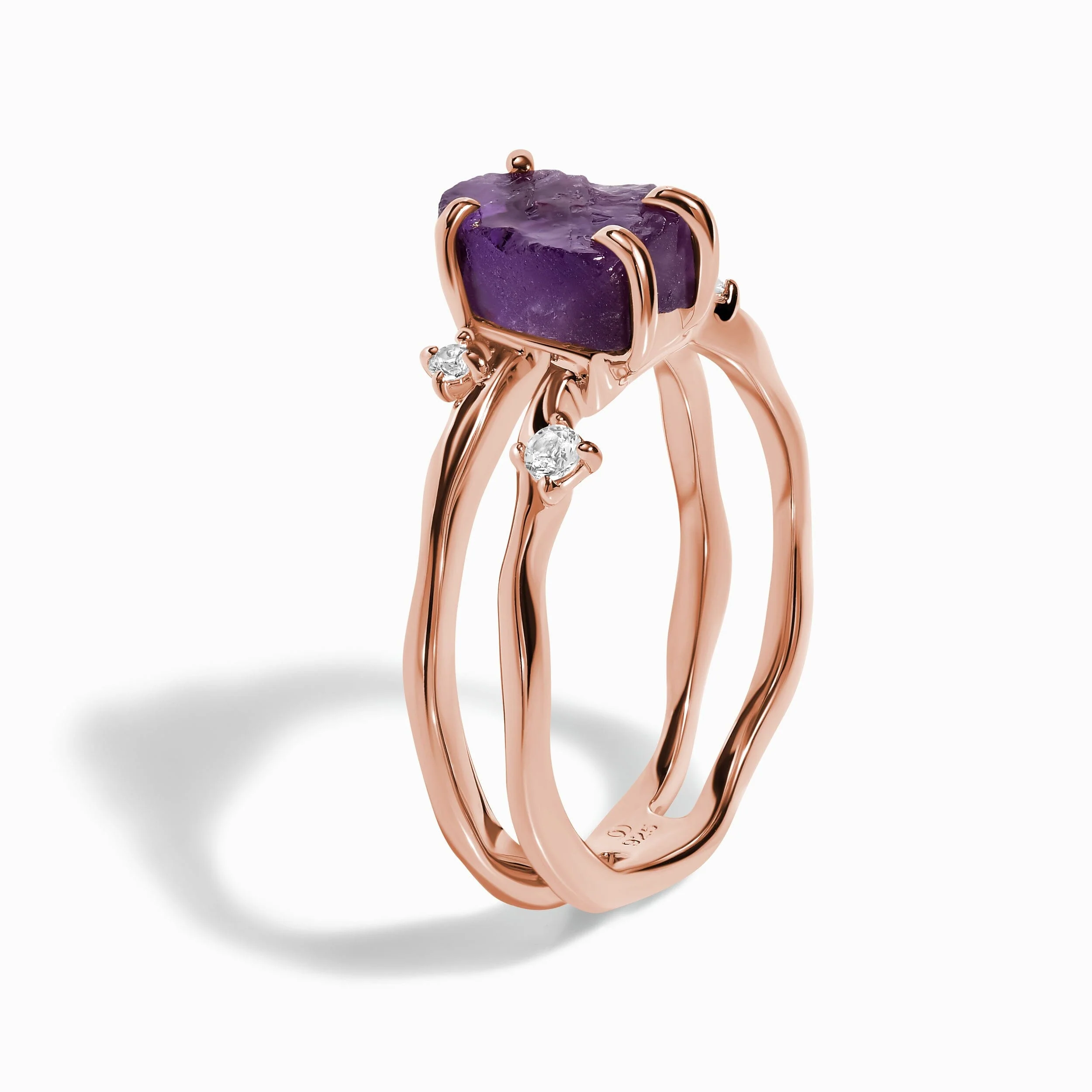 Raw Crystal Ring - Flow Amethyst - Image 23