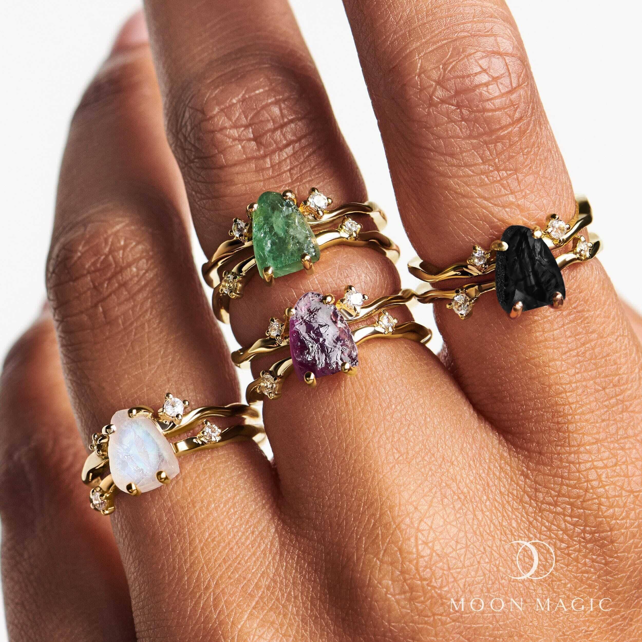 Raw Crystal Ring - Flow Amethyst - Image 28