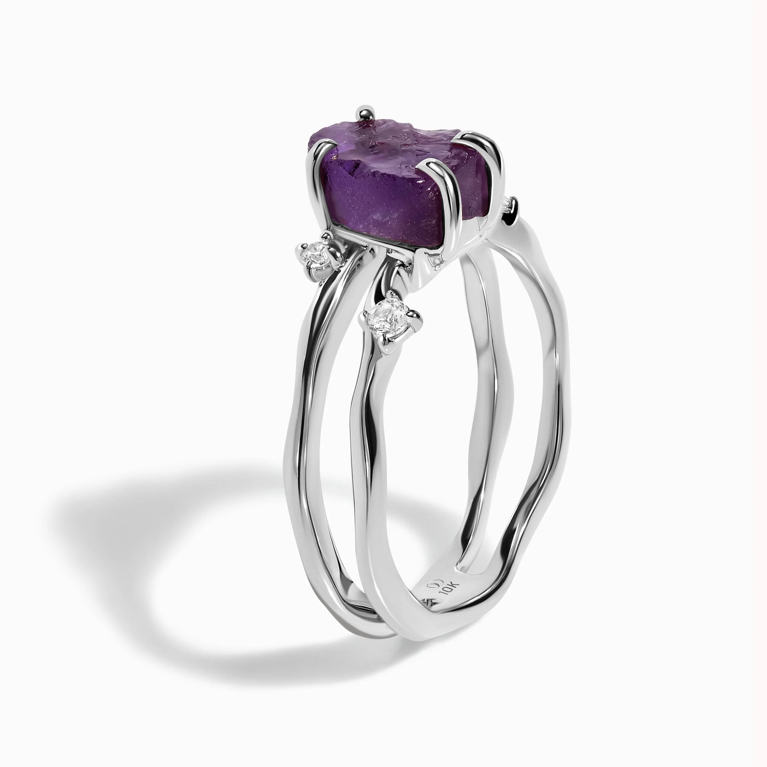 Raw Crystal Ring - Flow Amethyst - Image 30