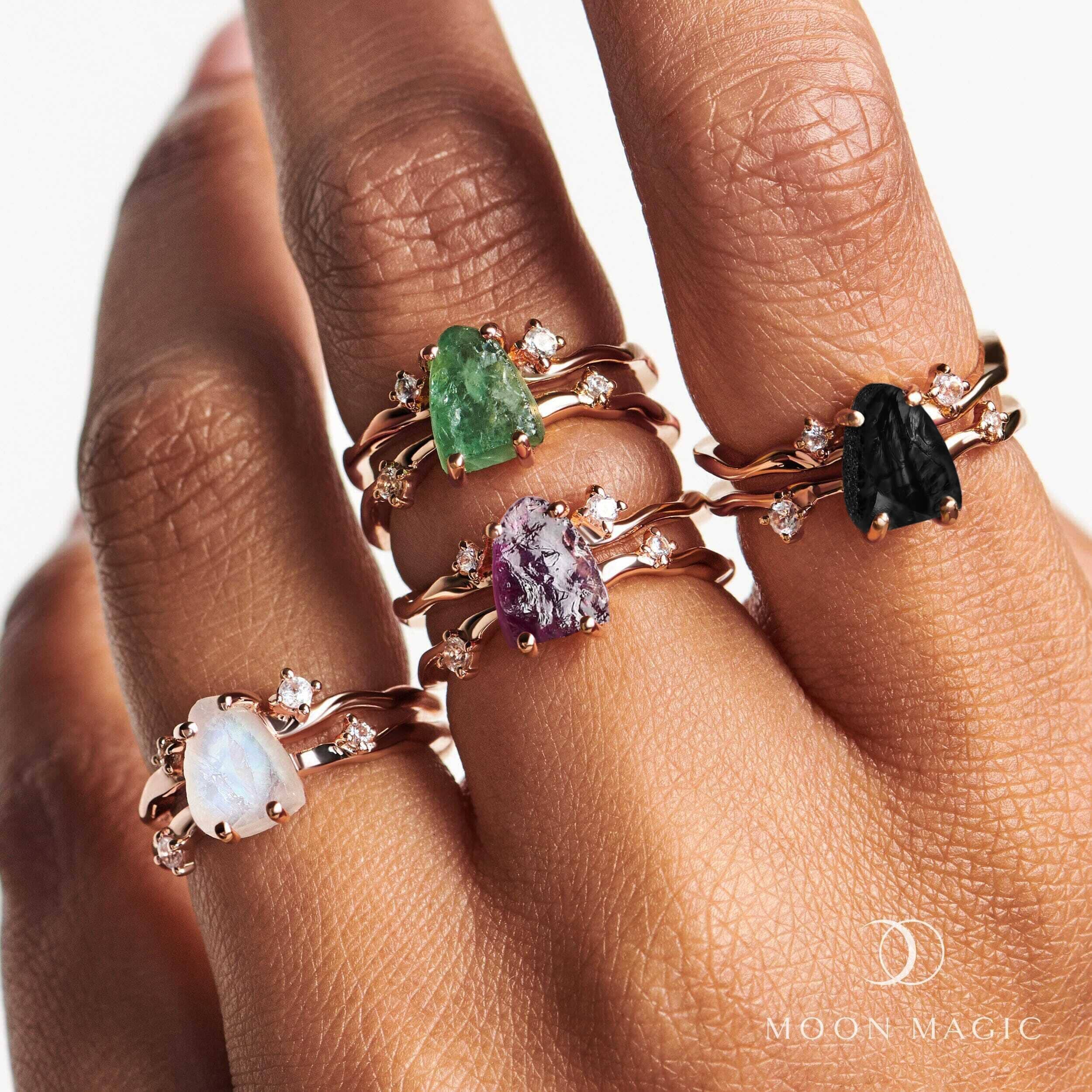 Raw Crystal Ring - Flow Amethyst - Image 34