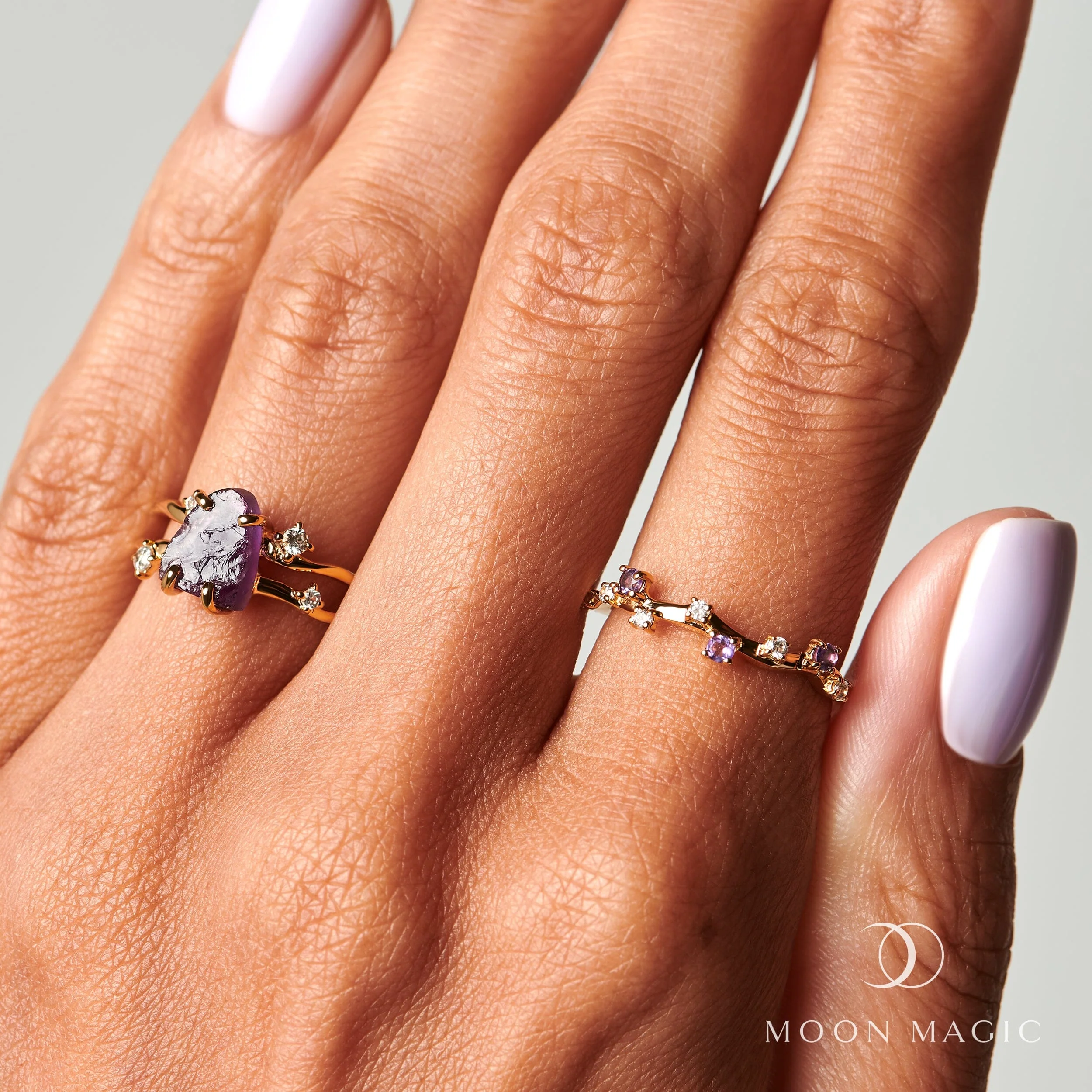 Raw Crystal Ring - Flow Amethyst - Image 35