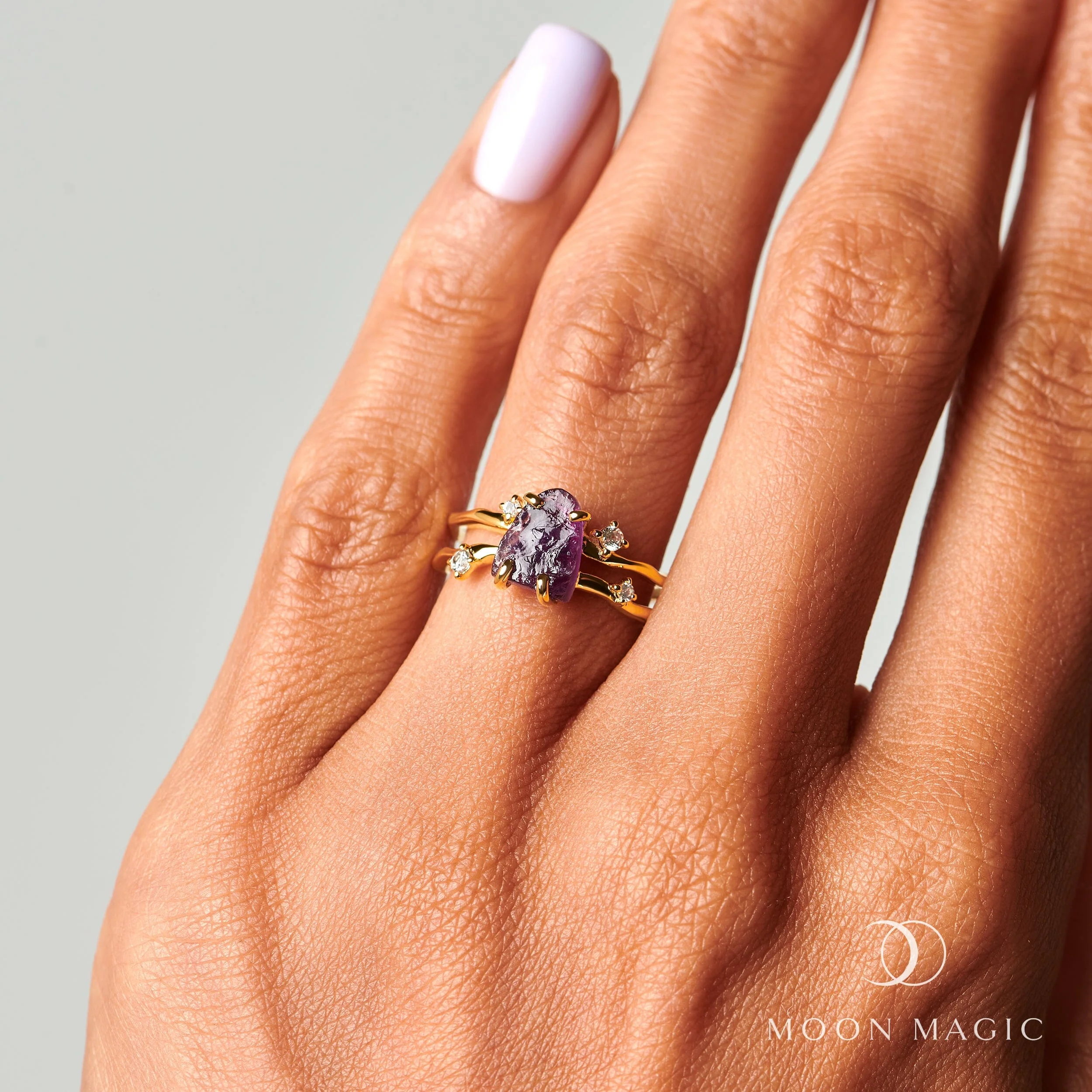 Raw Crystal Ring - Flow Amethyst - Image 8