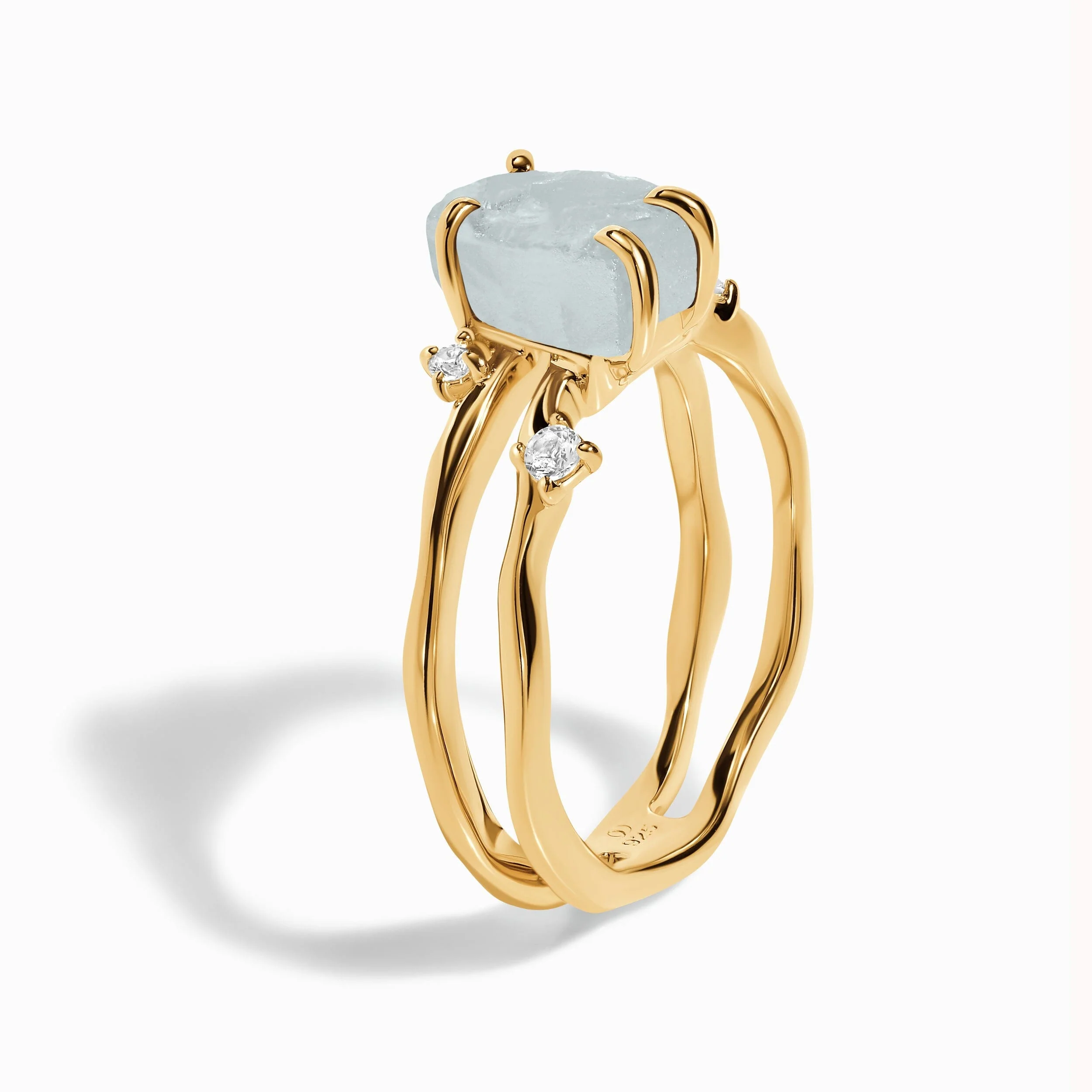 Raw Crystal Ring - Flow Aquamarine - Image 23