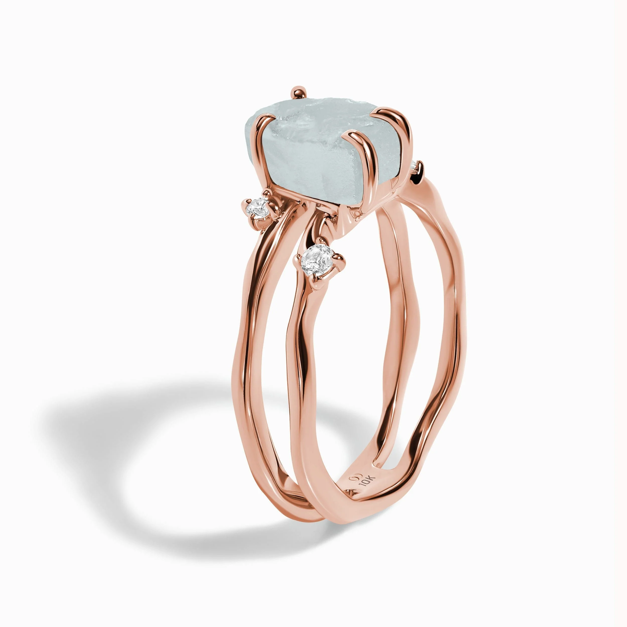 Raw Crystal Ring - Flow Aquamarine - Image 31