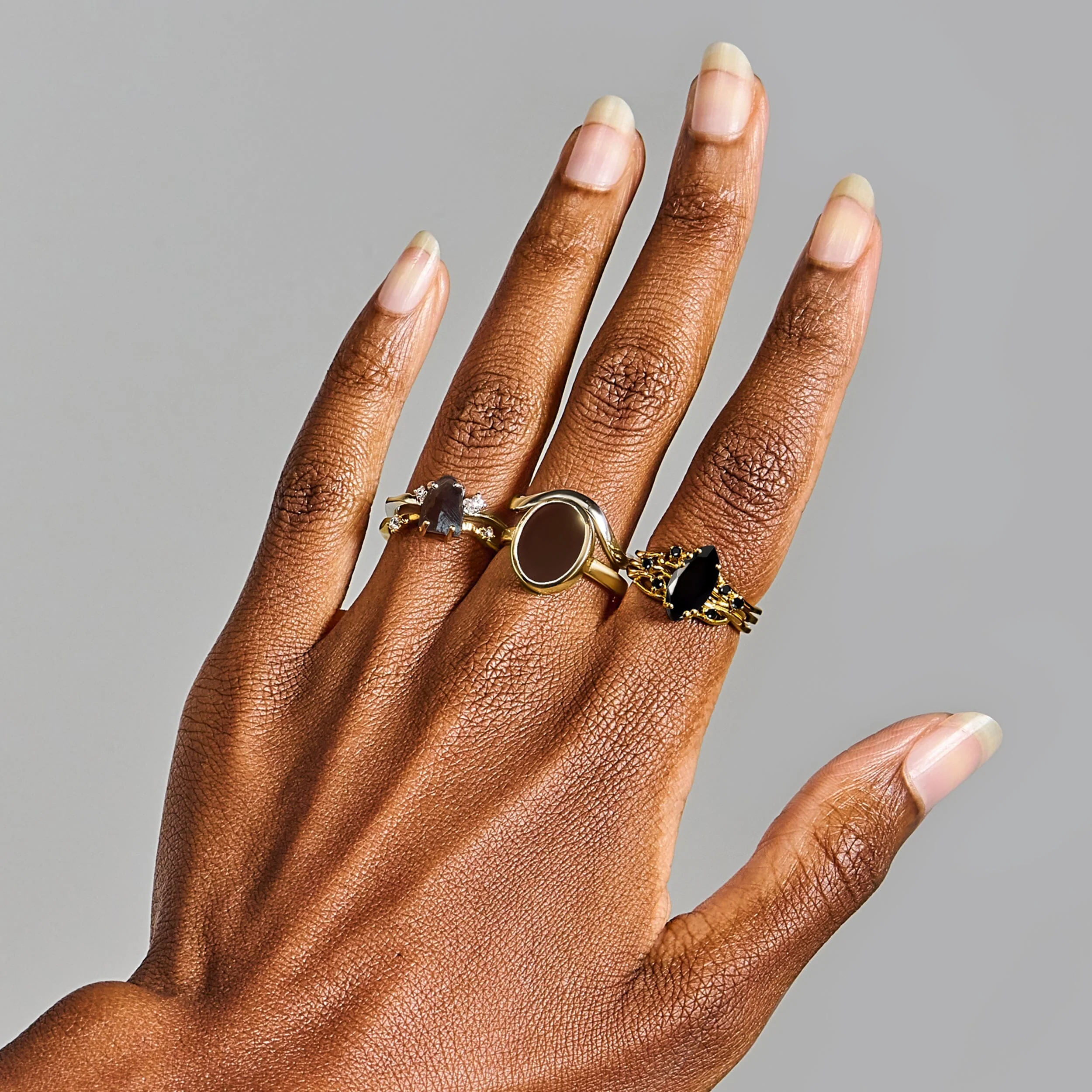 Raw Crystal Ring - Flow Smoky Quartz - Image 19