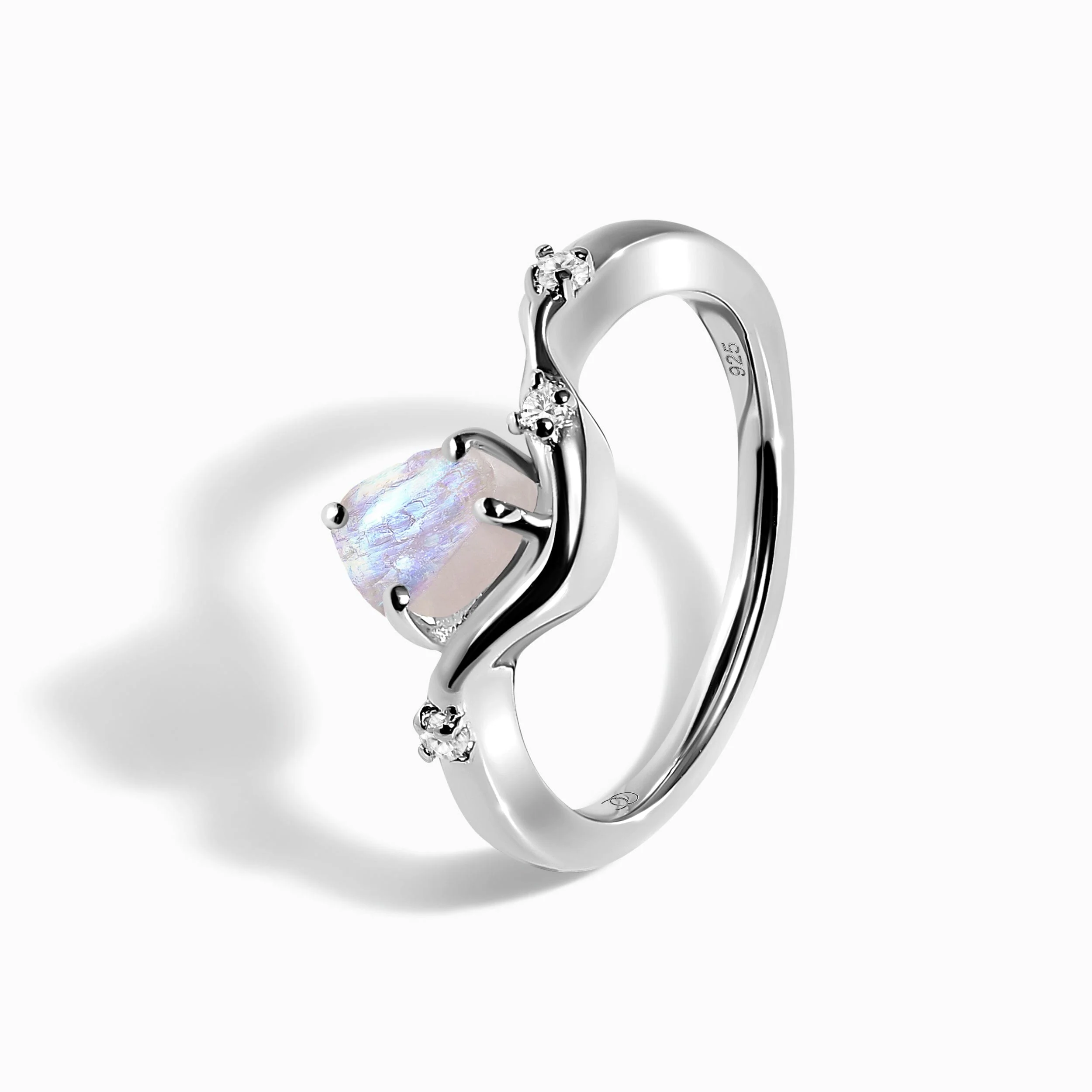Raw Crystal Ring - Moonstone Arc of Origin - Image 10