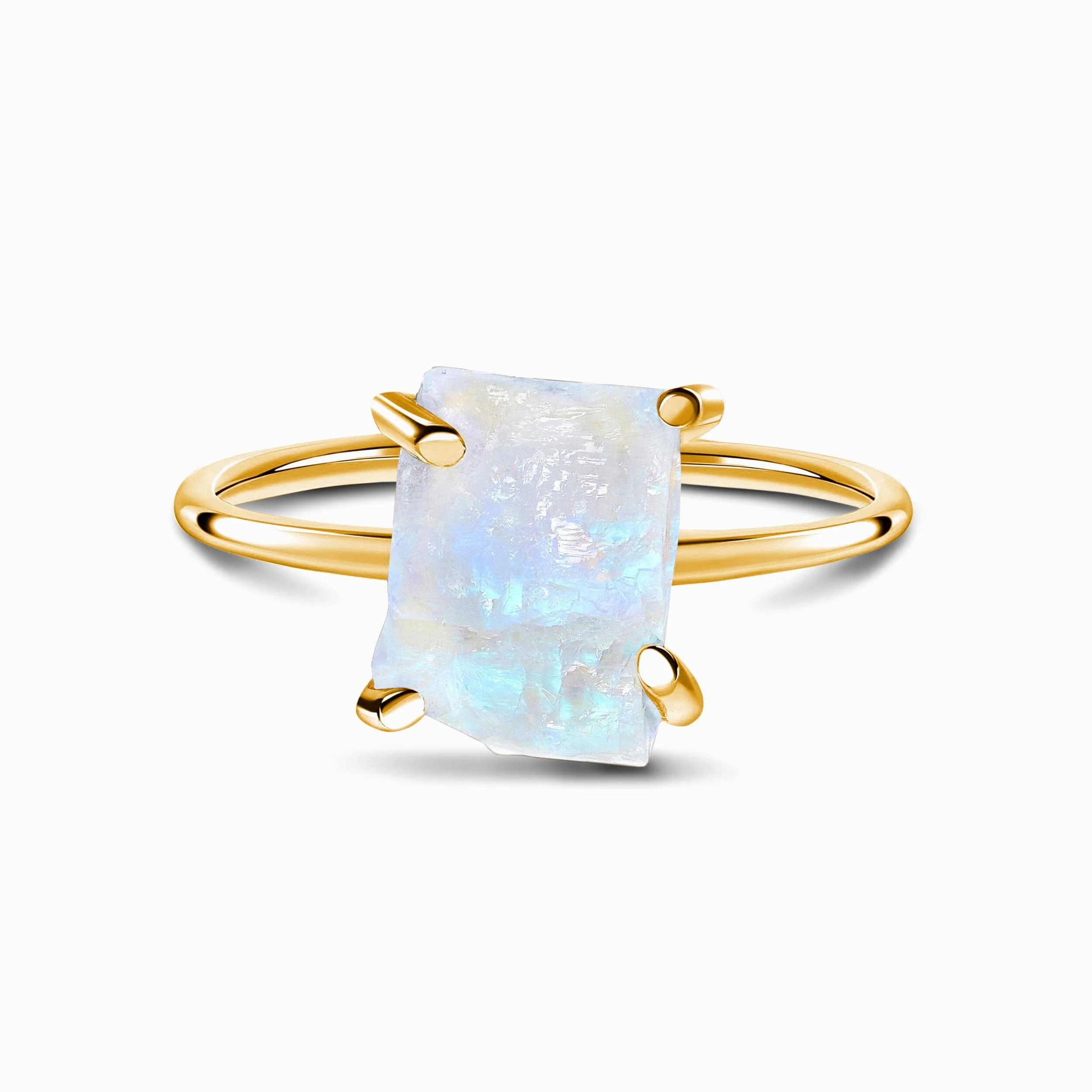 Raw Crystal Ring - Petite Moonstone - Image 5