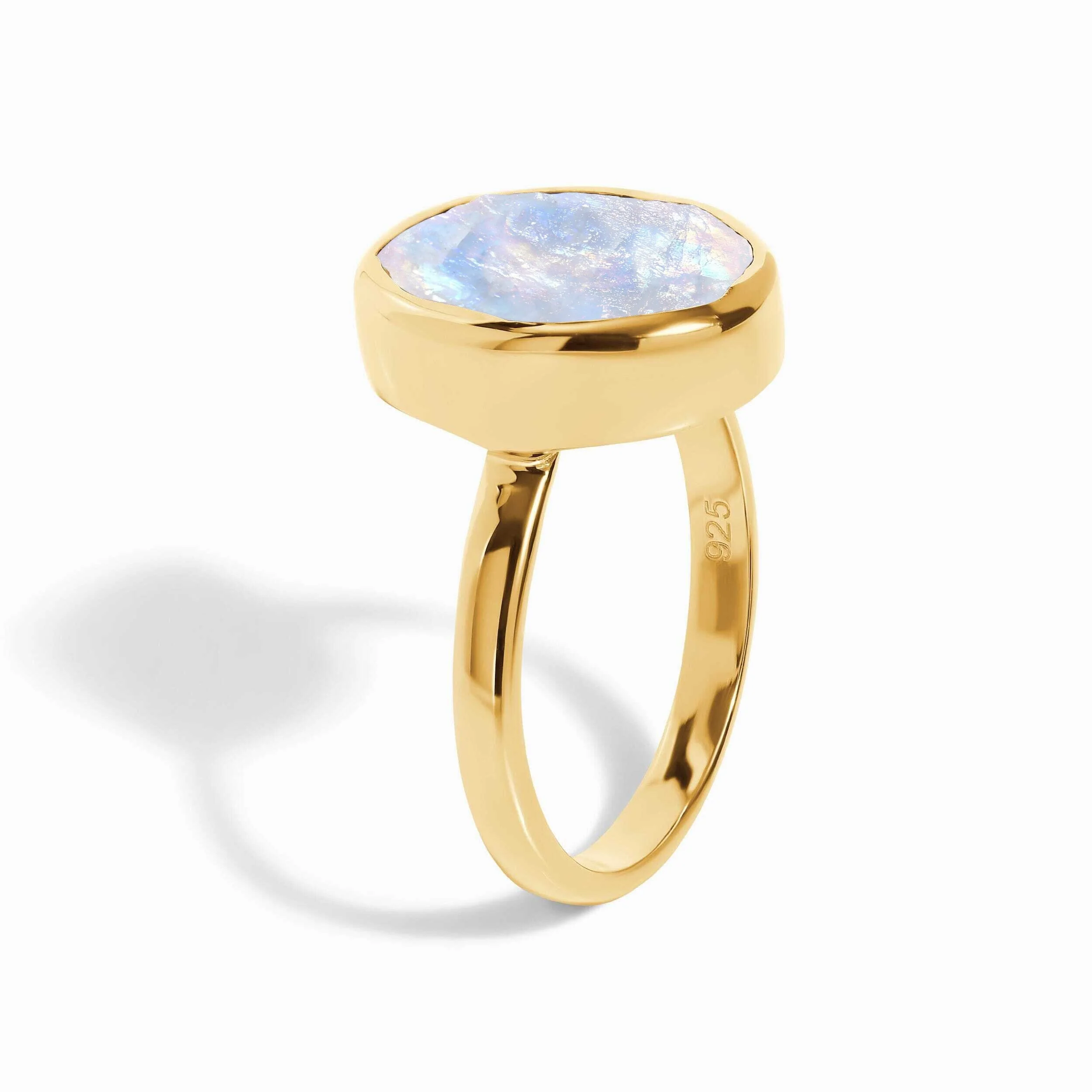 Raw Crystal Ring - Enfolded Moonstone - Image 23