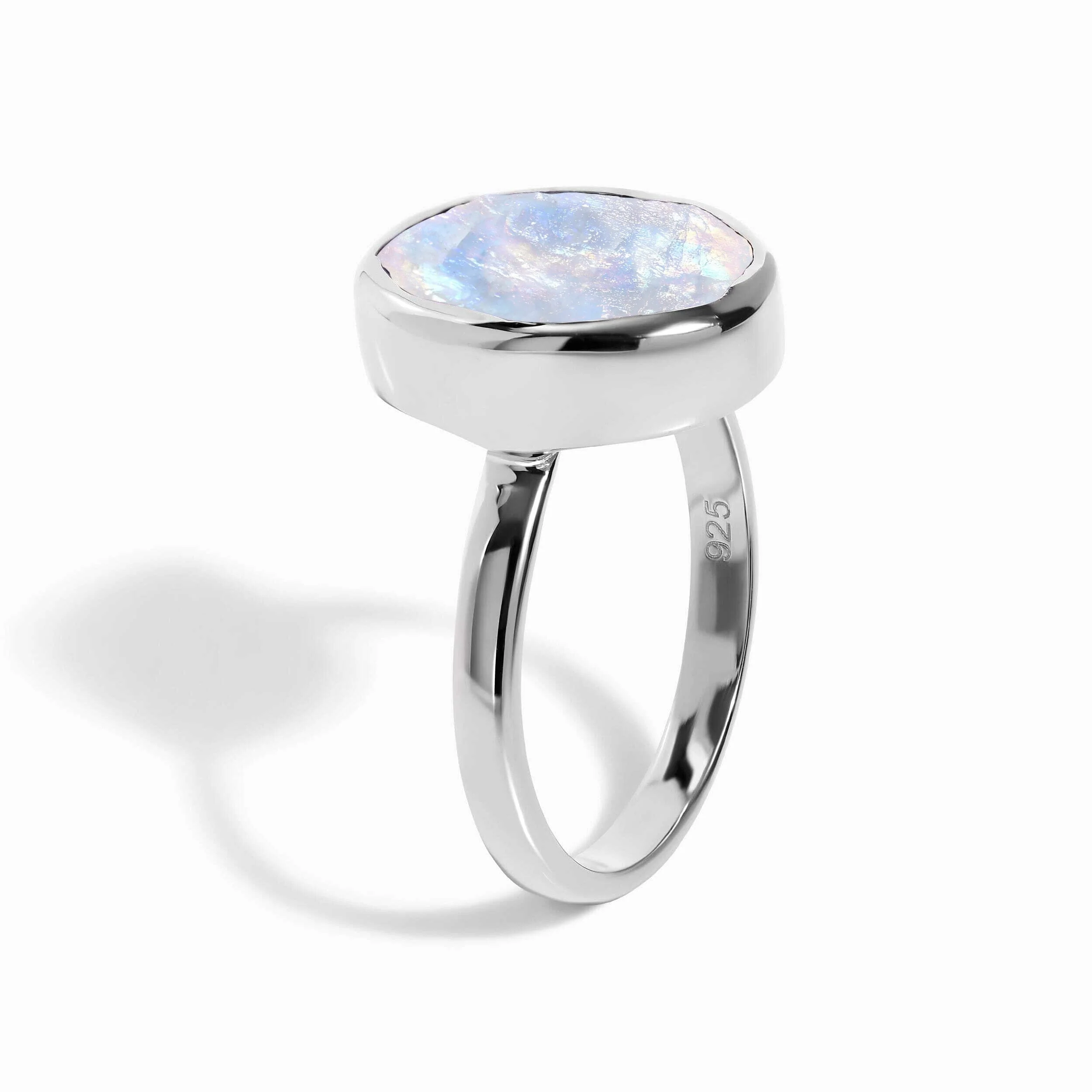 Raw Crystal Ring - Enfolded Moonstone - Image 11