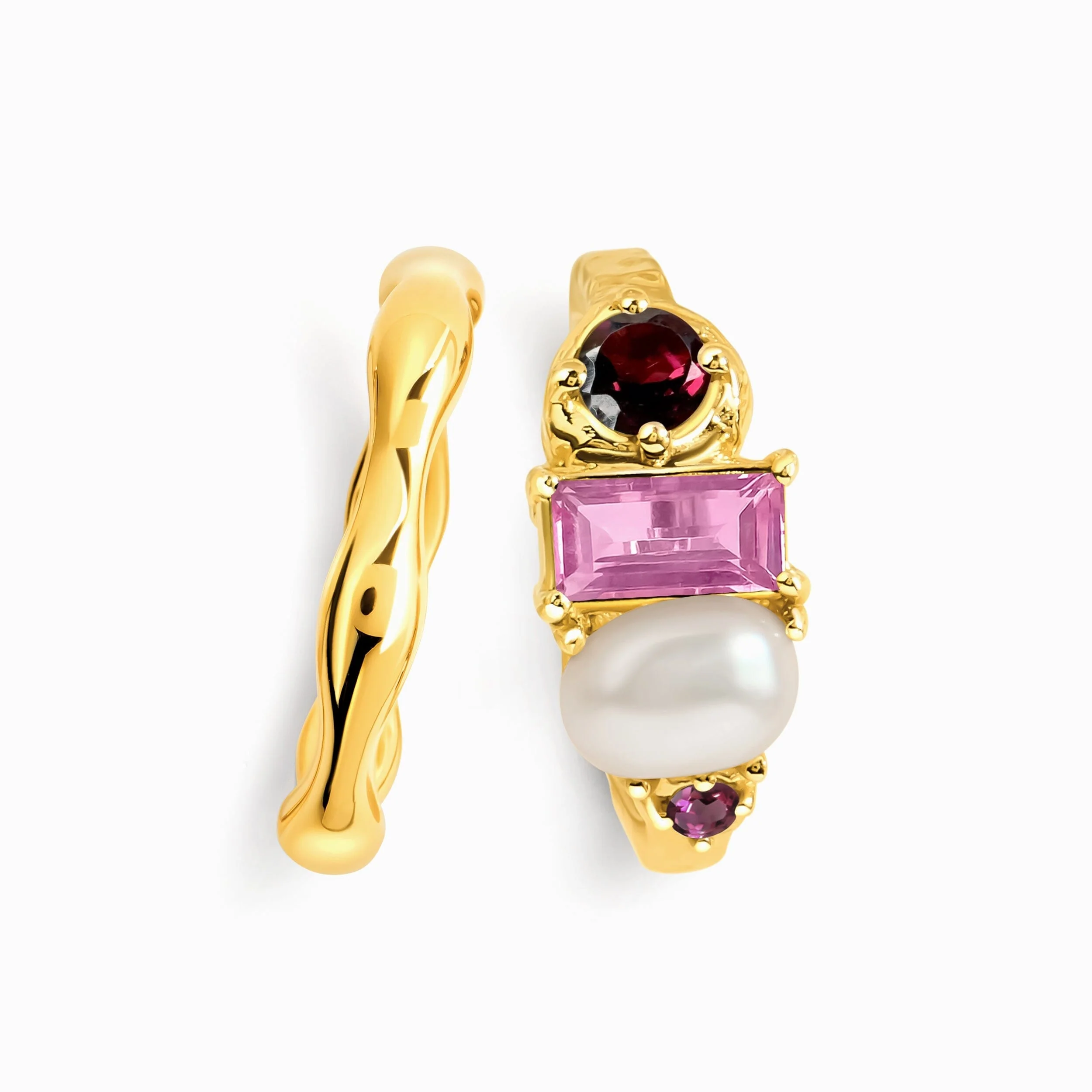 Rhodolite Garnet Treasure & Magma Band Set - Image 28