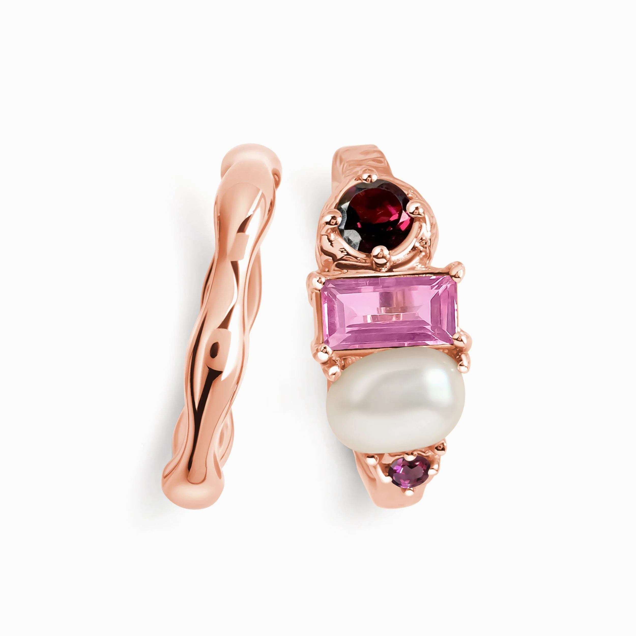 Rhodolite Garnet Treasure & Magma Band Set - Image 5