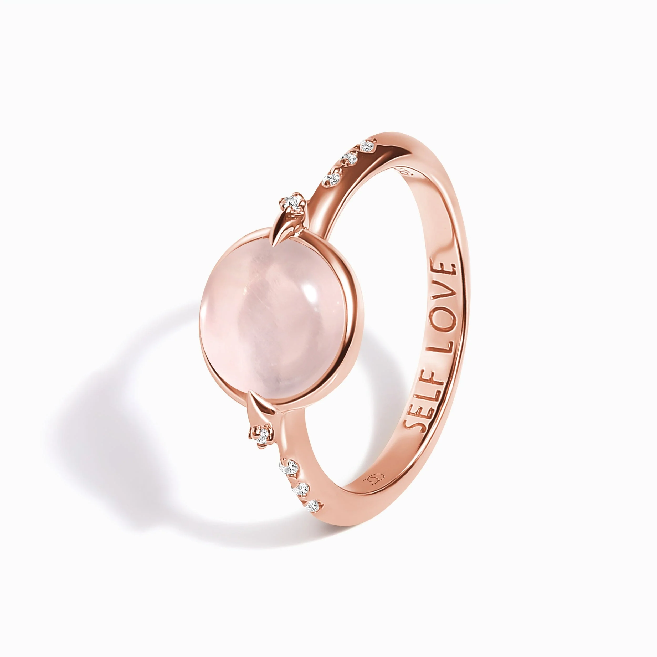 Rose Quartz Energy Ring - Self-Love Engraved - Image 12