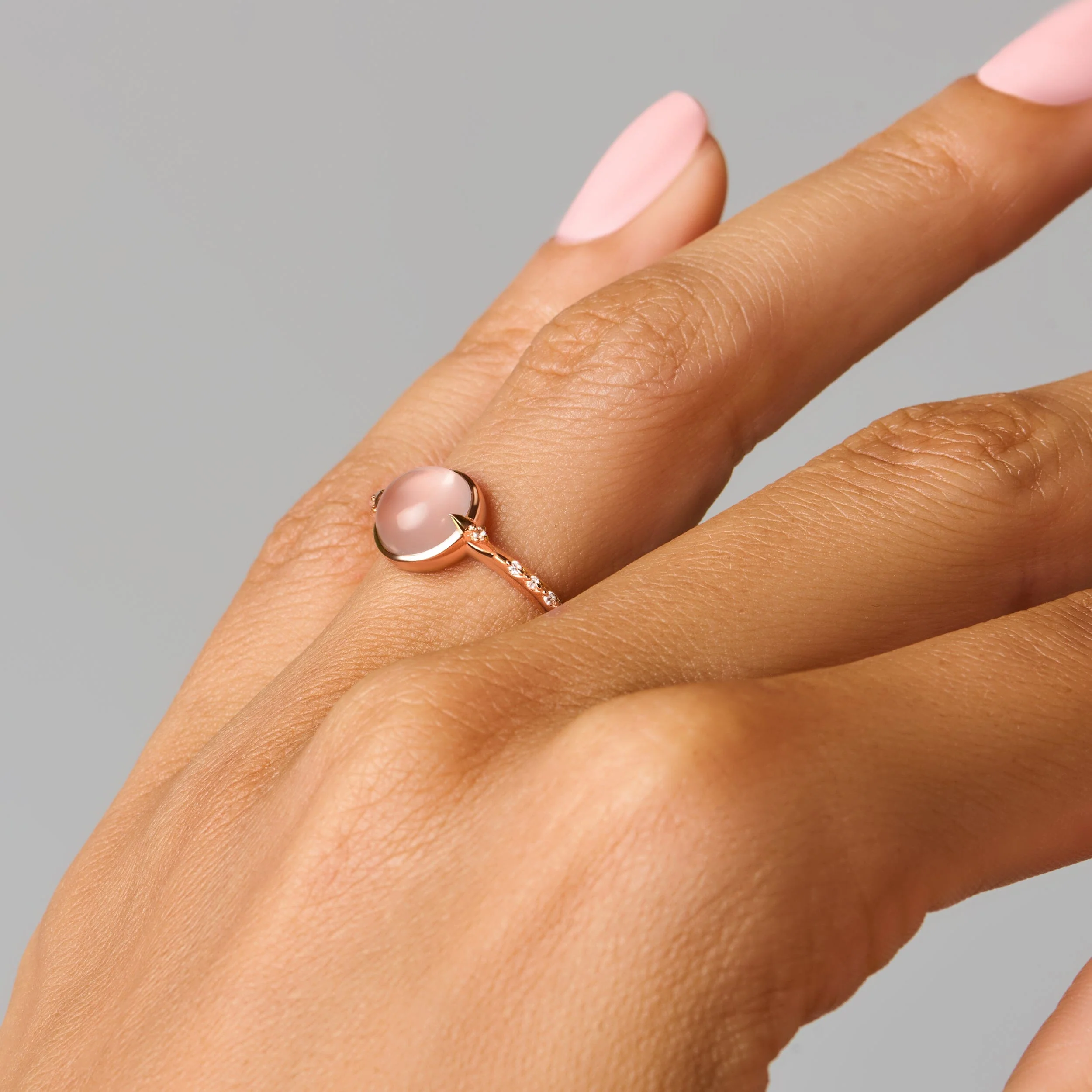 Rose Quartz Energy Ring - Self-Love Engraved - Image 13