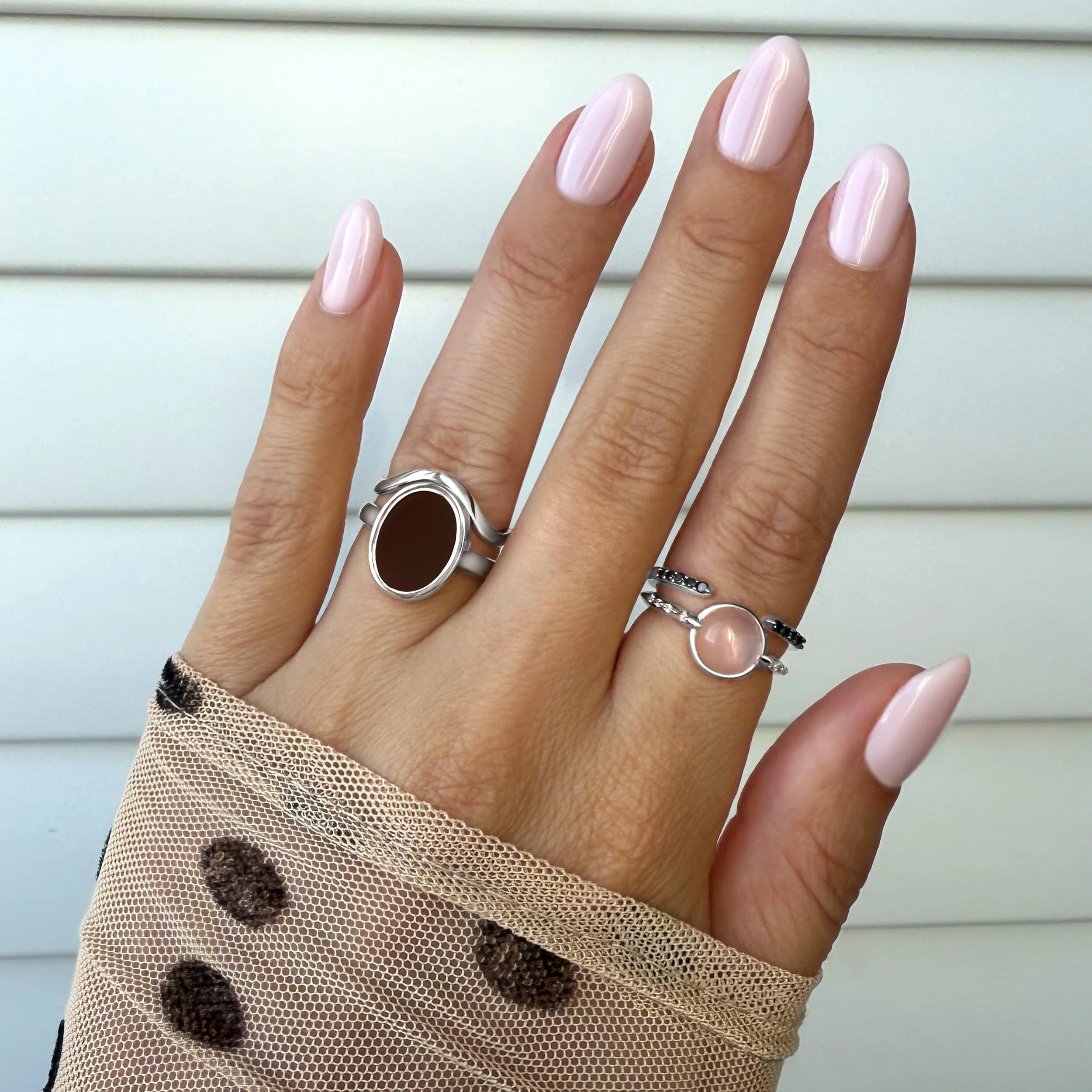 Rose Quartz Energy Ring - Self-Love Engraved - Image 8
