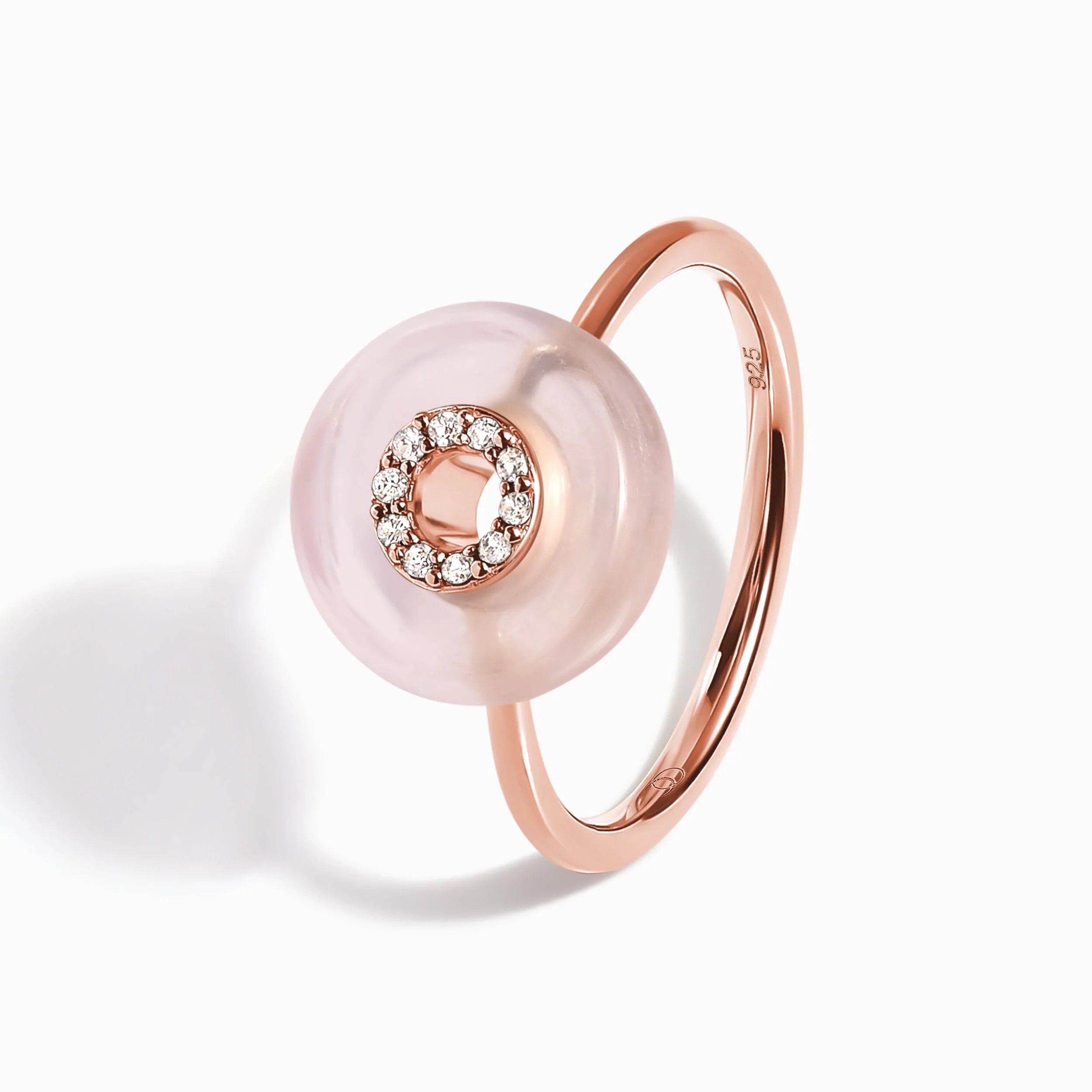 Rose Quartz Fidget Ring - Liora - Image 16