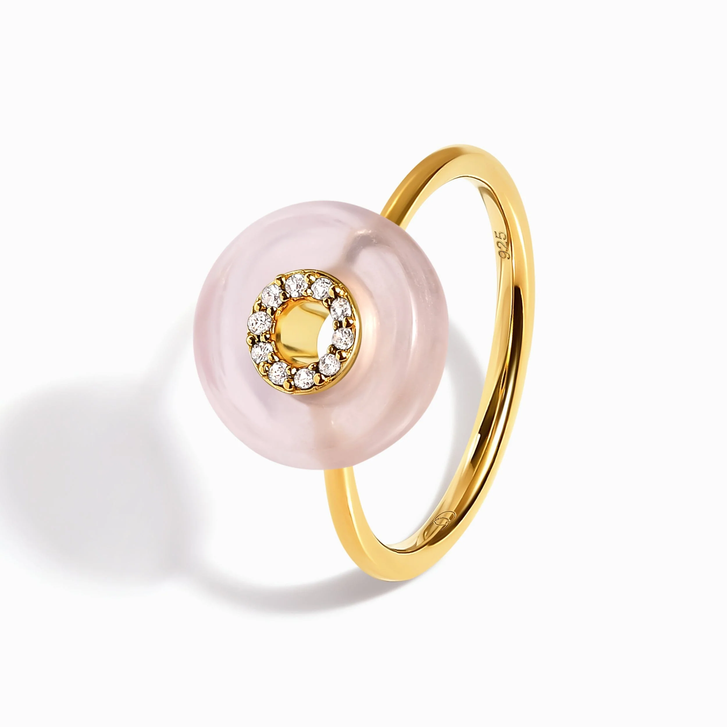 Rose Quartz Fidget Ring - Liora - Image 17