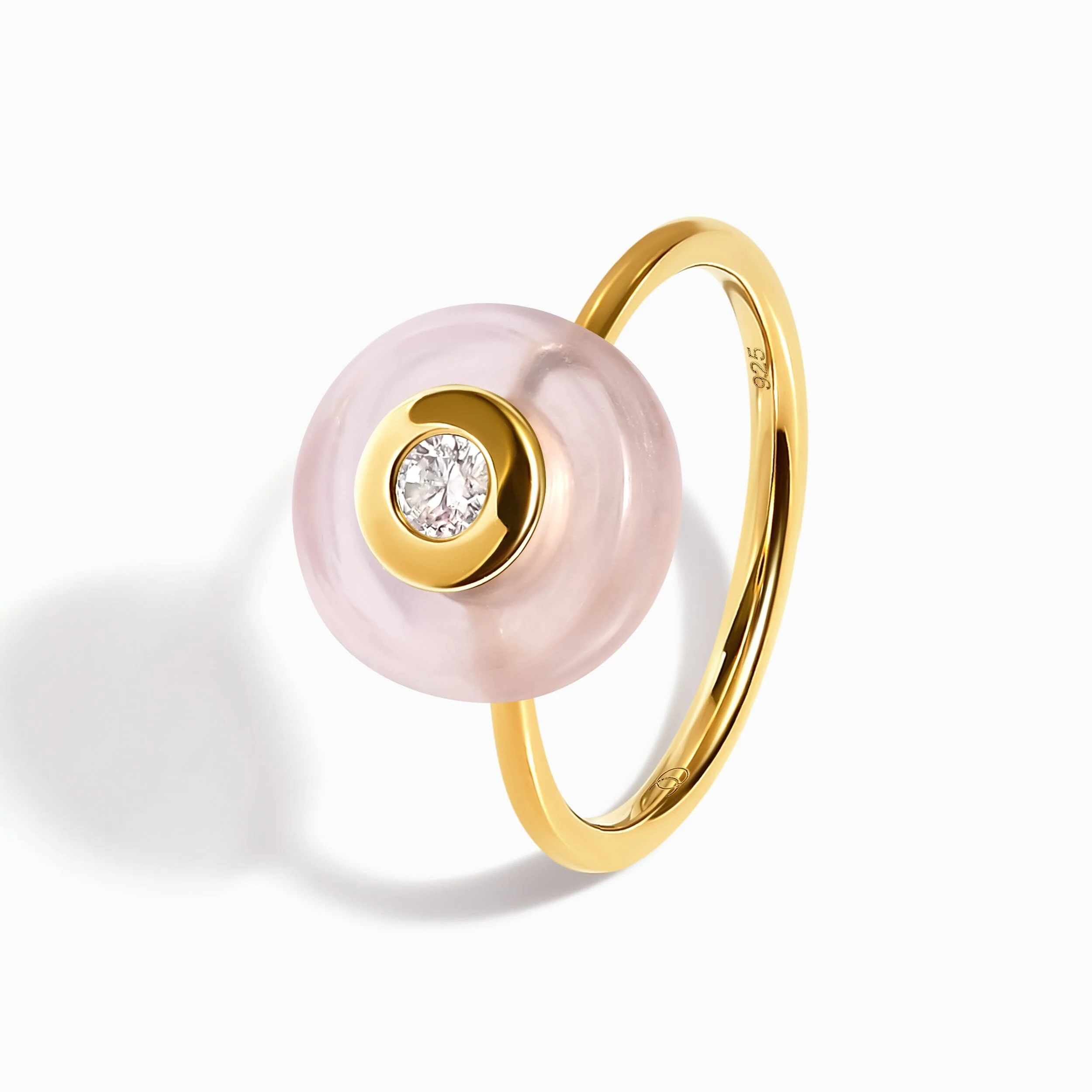 Rose Quartz Fidget Ring - Ora - Image 18