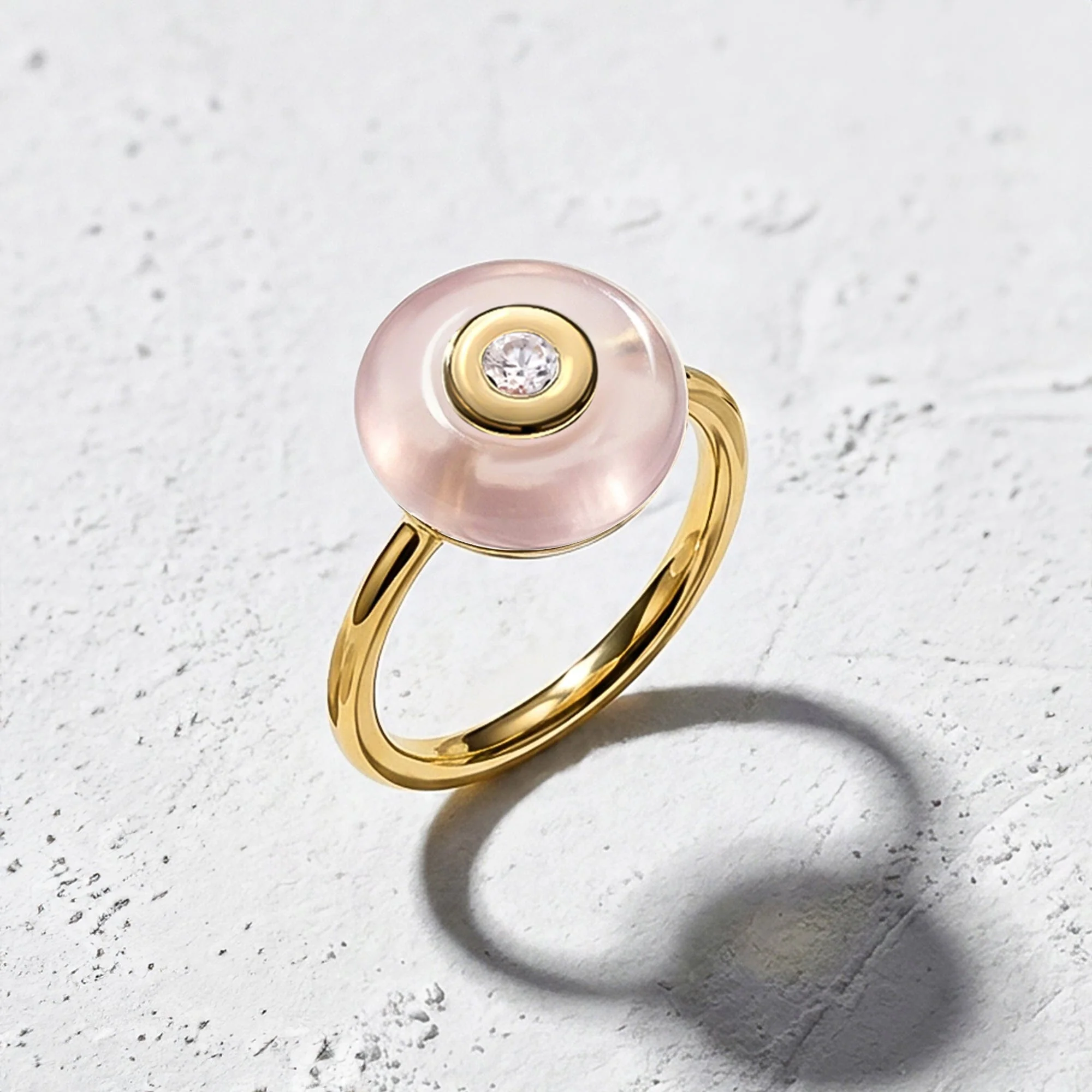 Rose Quartz Fidget Ring - Ora - Image 24