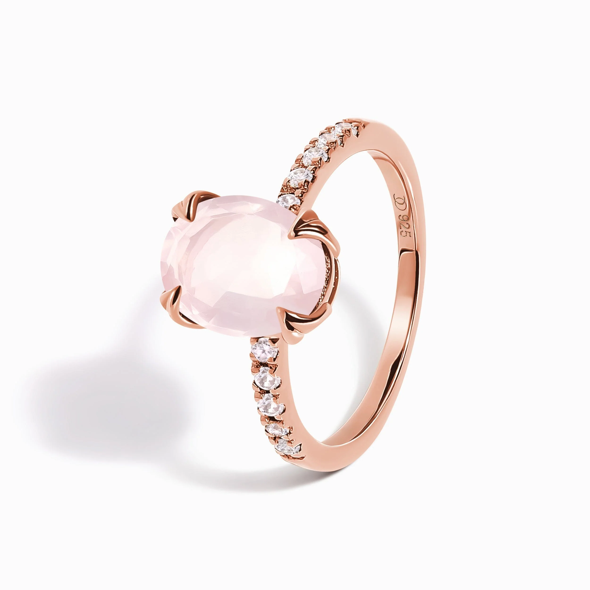 Rose Quartz Ring - Harlow - Image 10