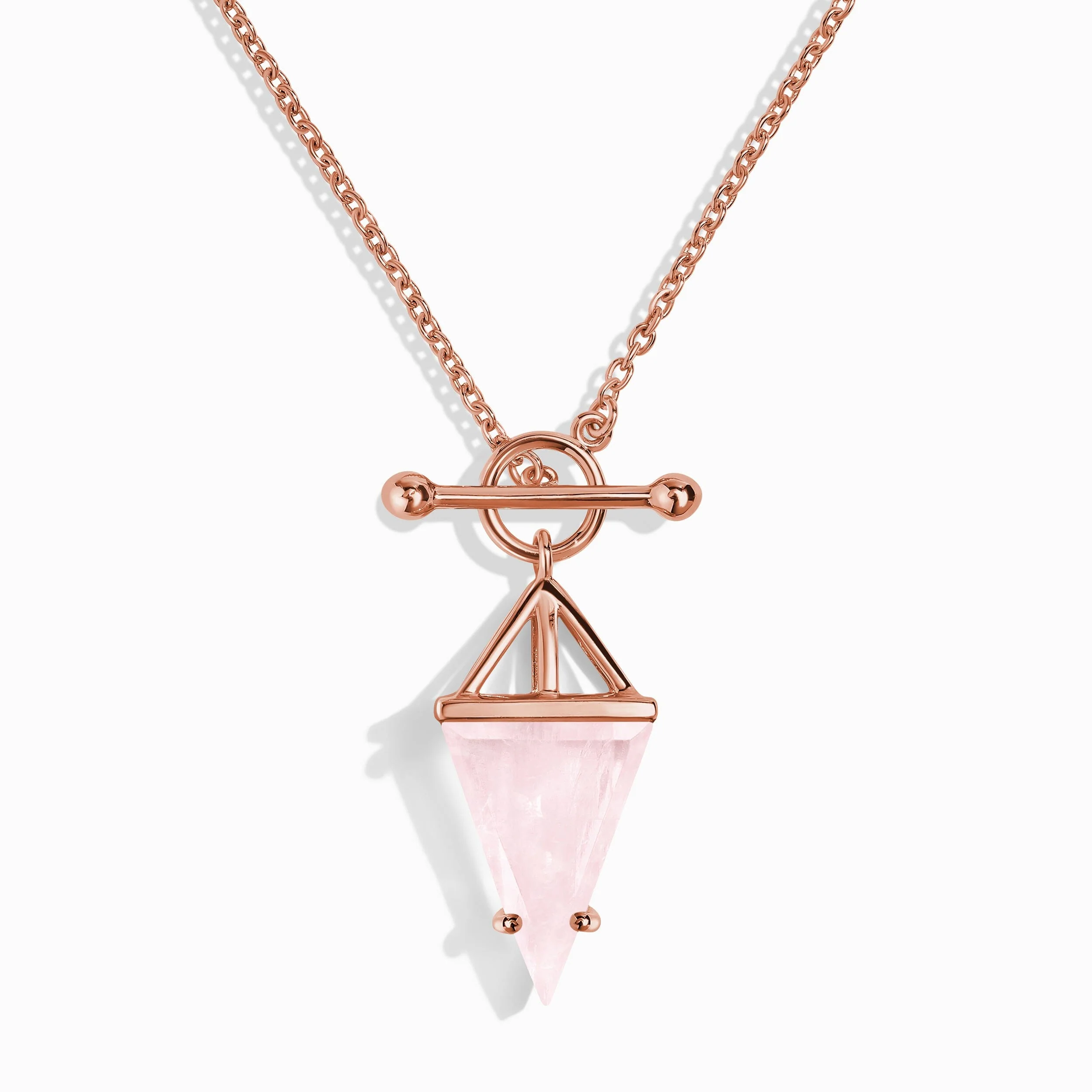 Rose Quartz Necklace - Heroine T-Lock - Image 7