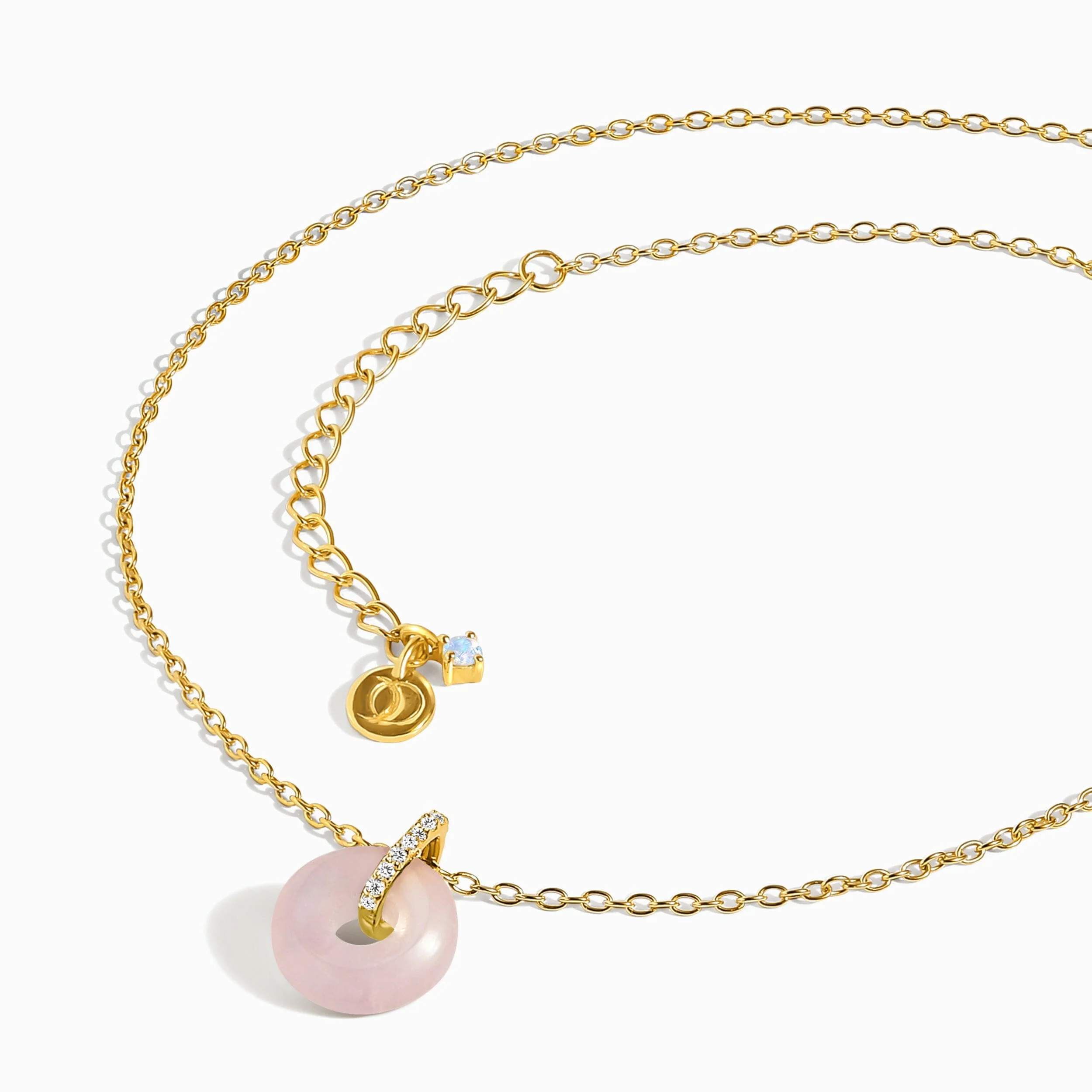 Rose Quartz Necklace - Liora - Image 10