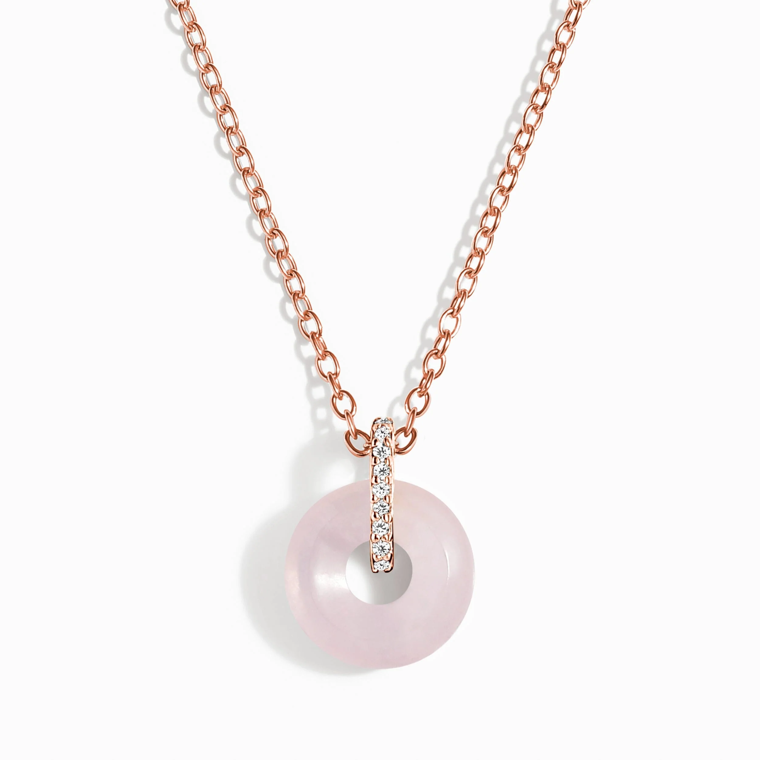 Rose Quartz Necklace - Liora - Image 3