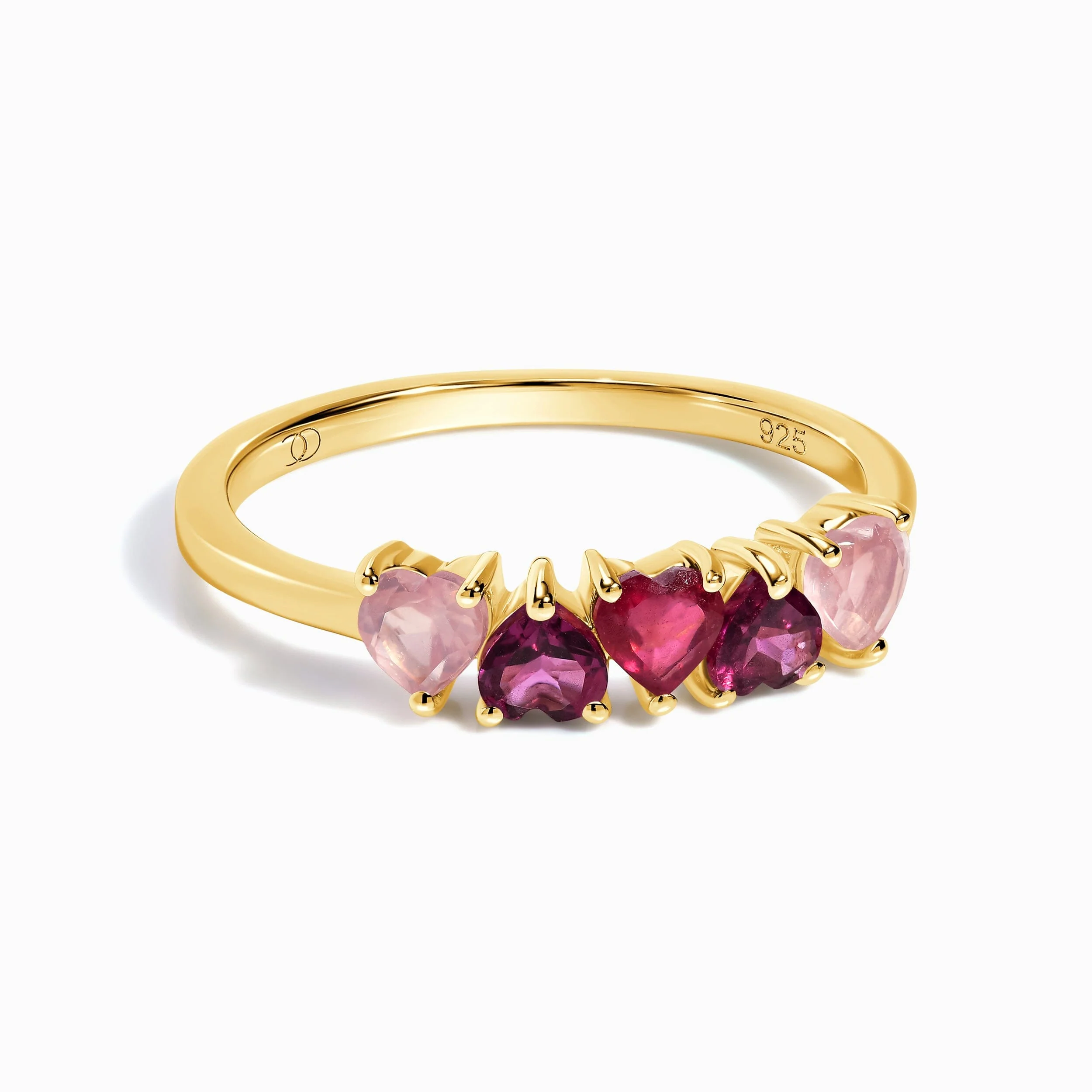 Rose Quartz Rhodolite Ring - Crush On You - Image 5