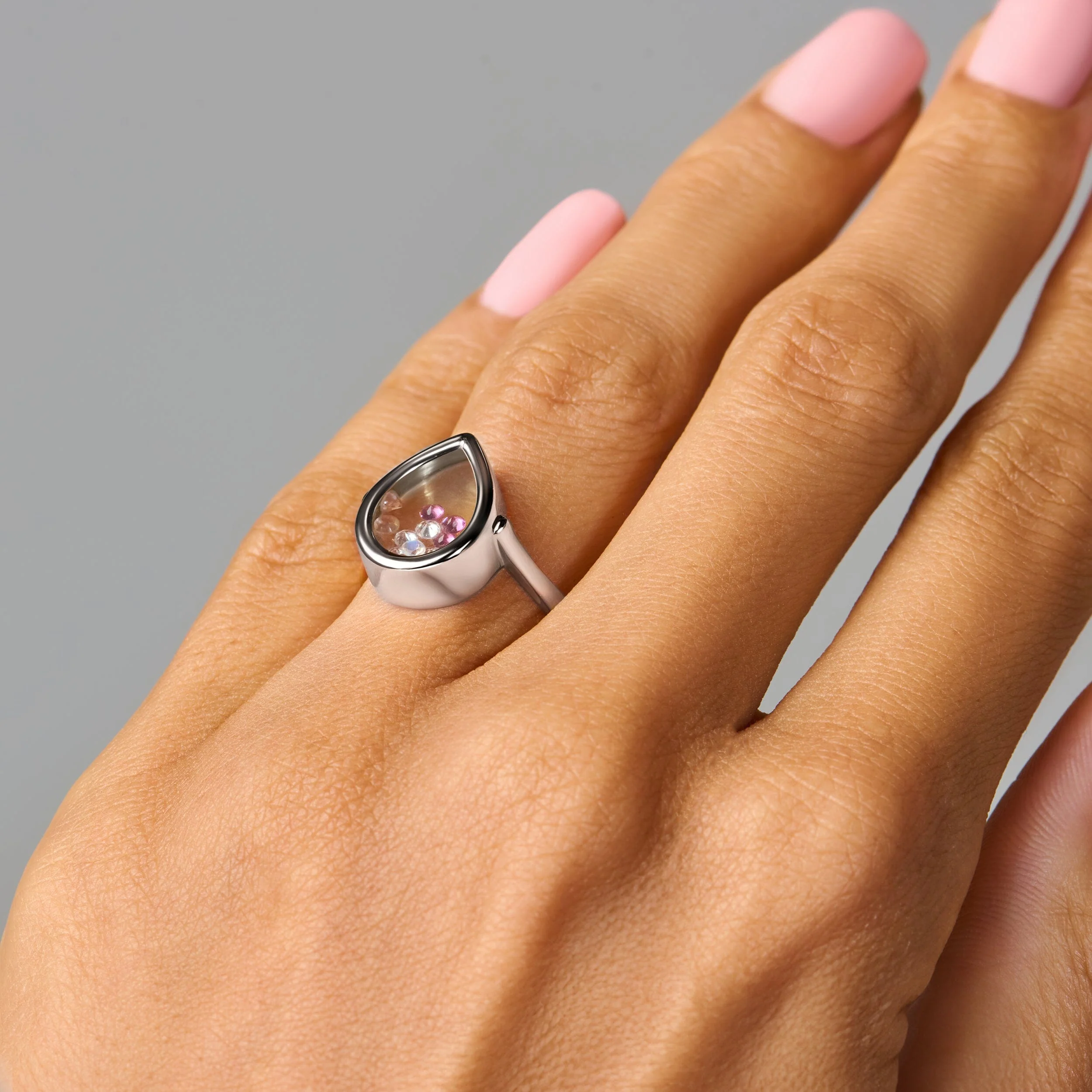 Rose Quartz Rhodolite Ring - Gem Glide - Image 14