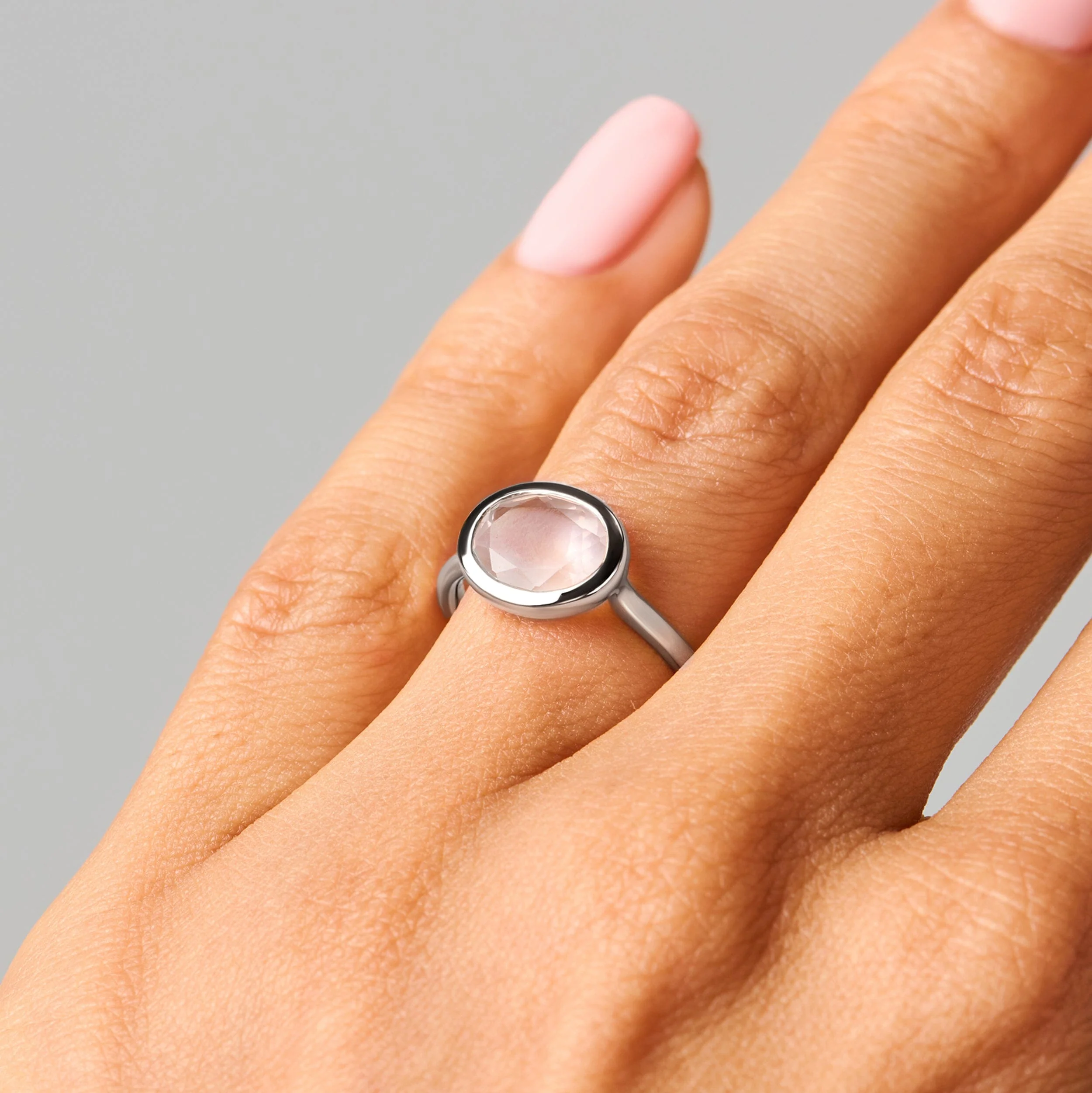 Rose Quartz Skin Touch Ring - Feel the Love - Image 14
