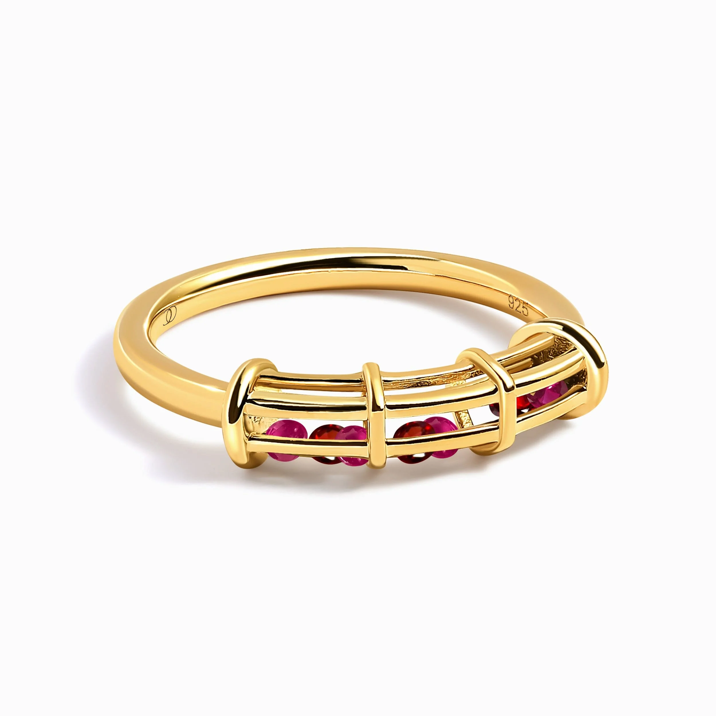 Ruby Garnet Fidget Ring - Motion Medicine - Image 5