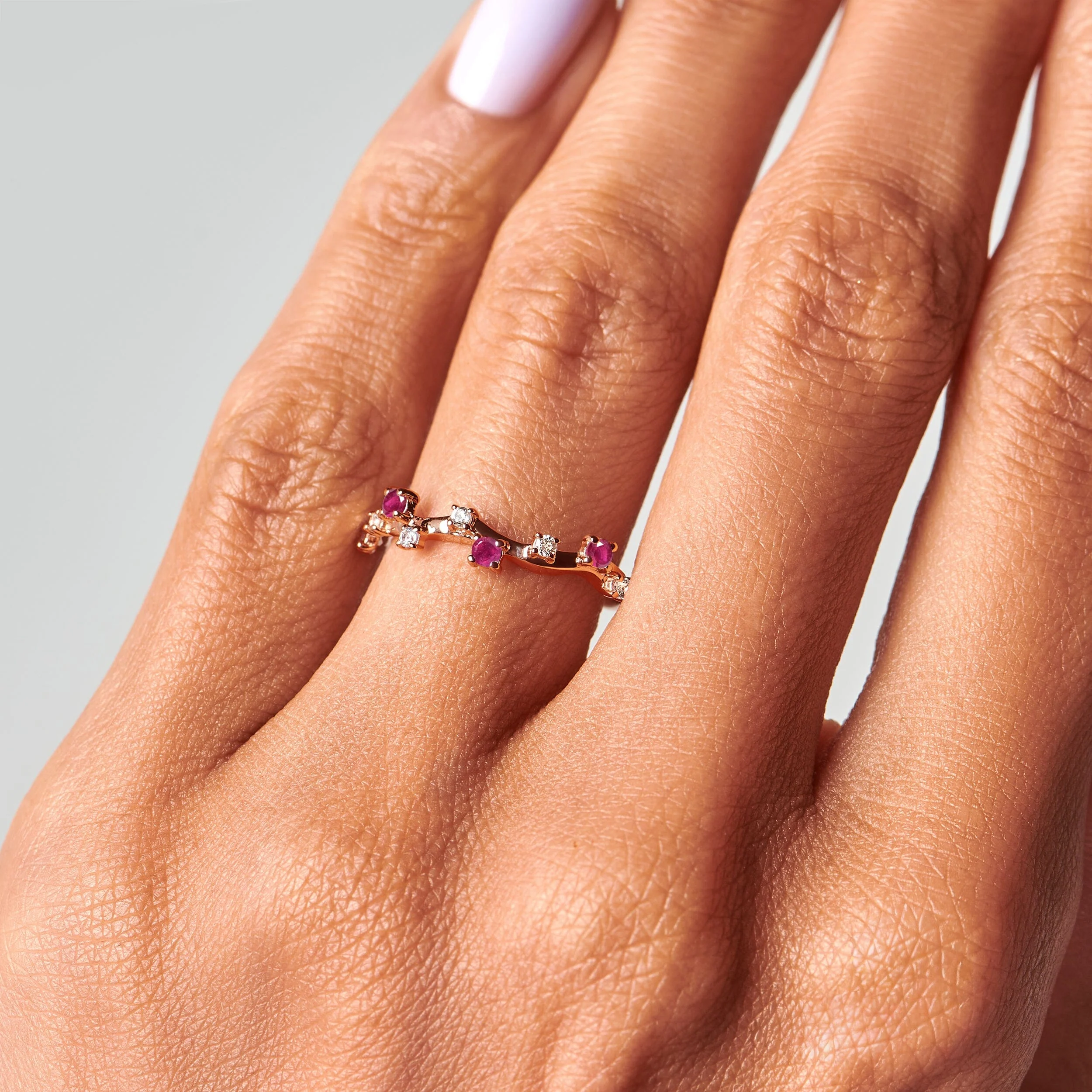 Ruby Ring - Stardust Band - Image 4