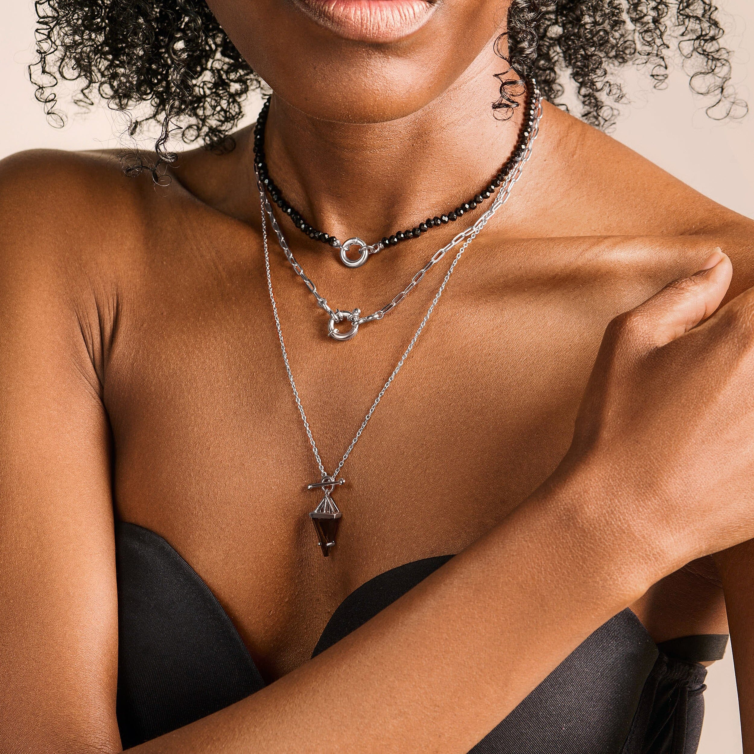 Smoky Quartz Necklace - Heroine T-Lock - Image 22