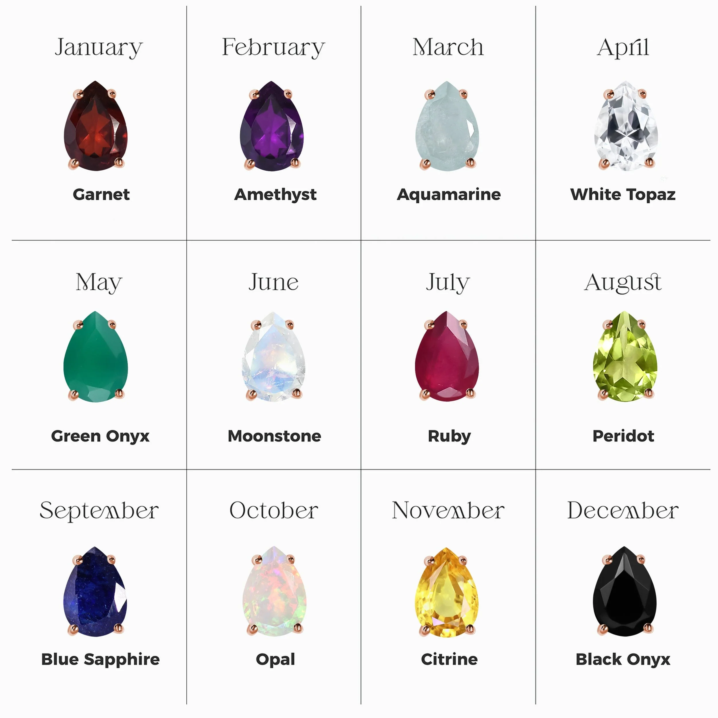 Taurus Zodiac & May Birthstone Necklaces - Image 15