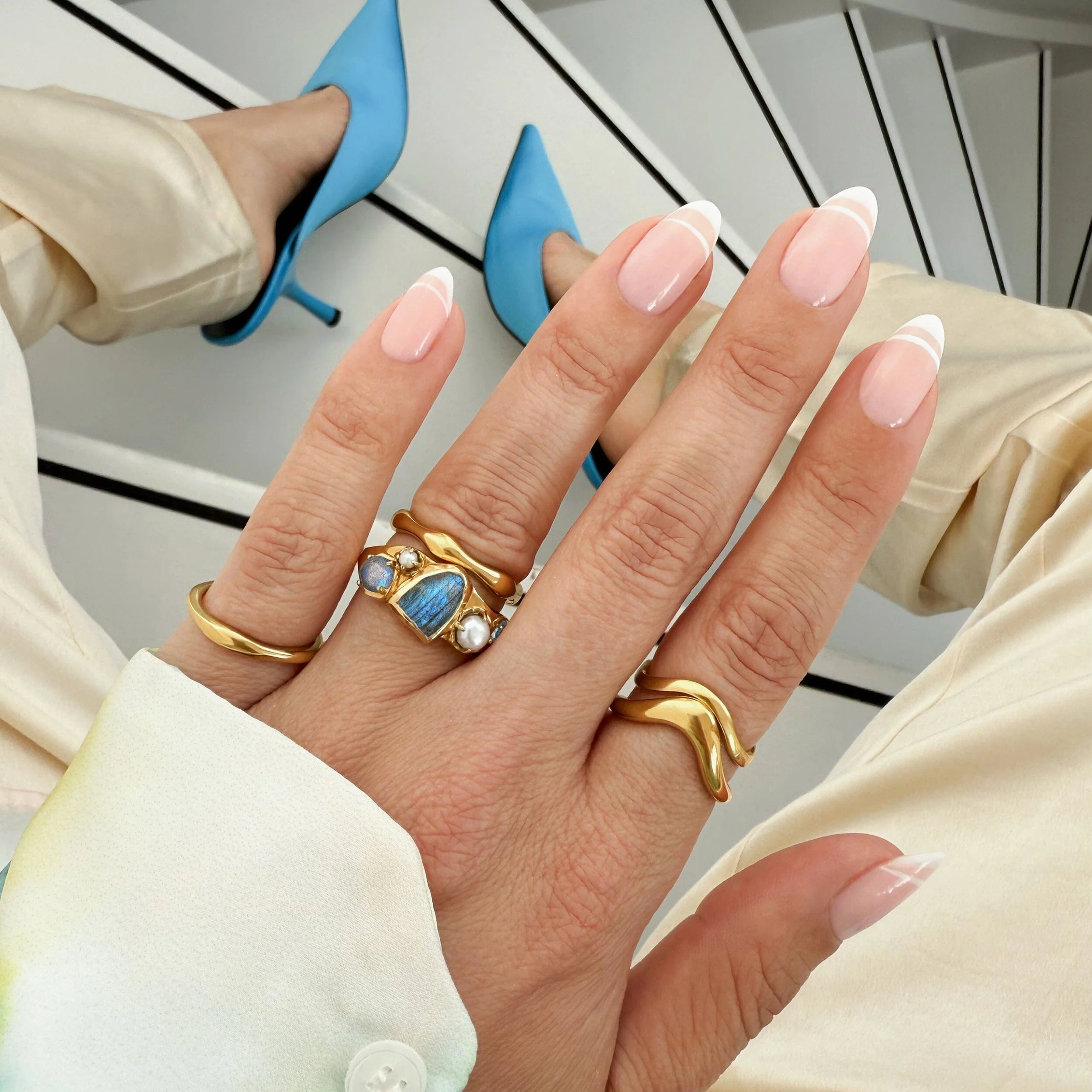 Twilight Heirloom Ring - Magma Band & Waves Band - Image 10